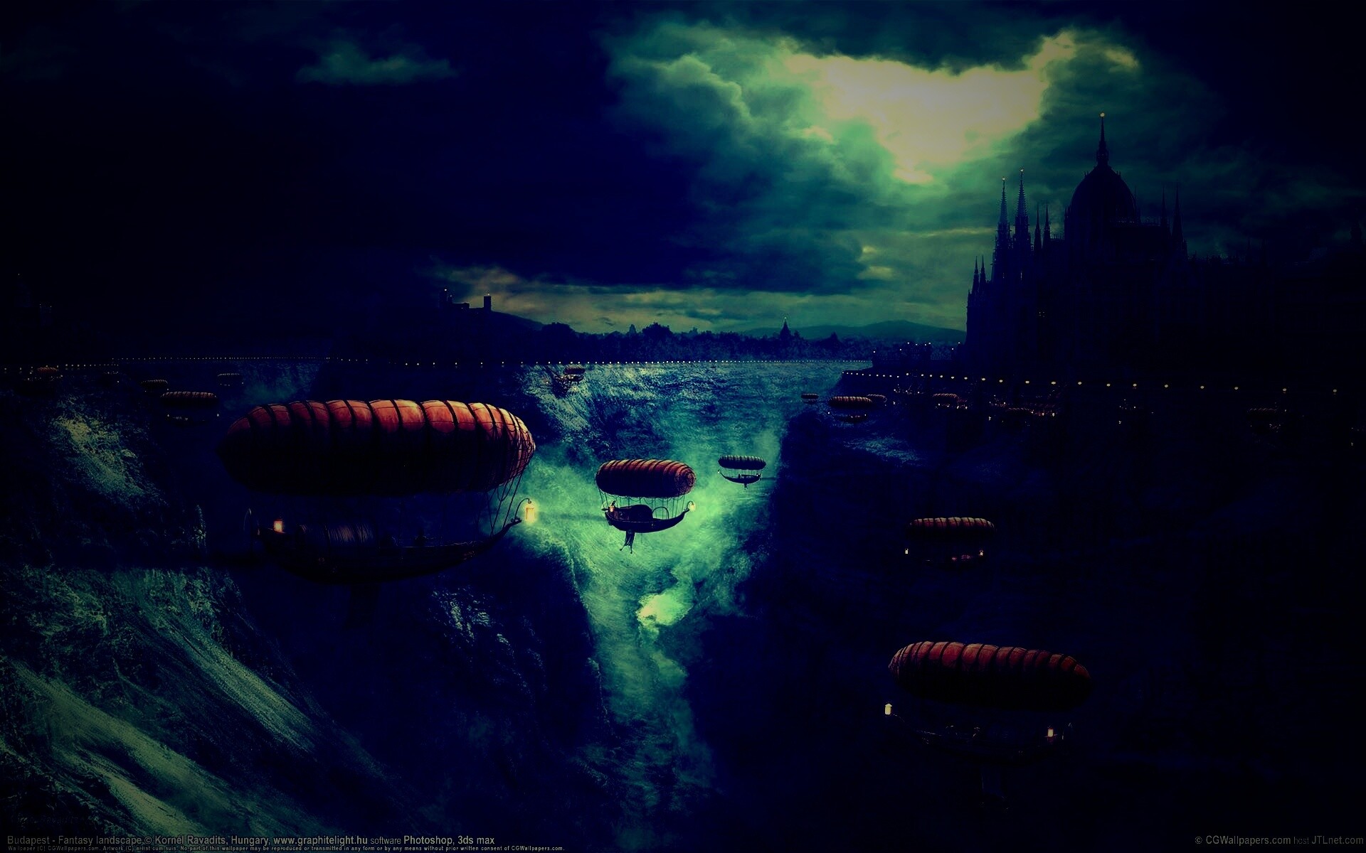 Фентезийный Будапешт обои