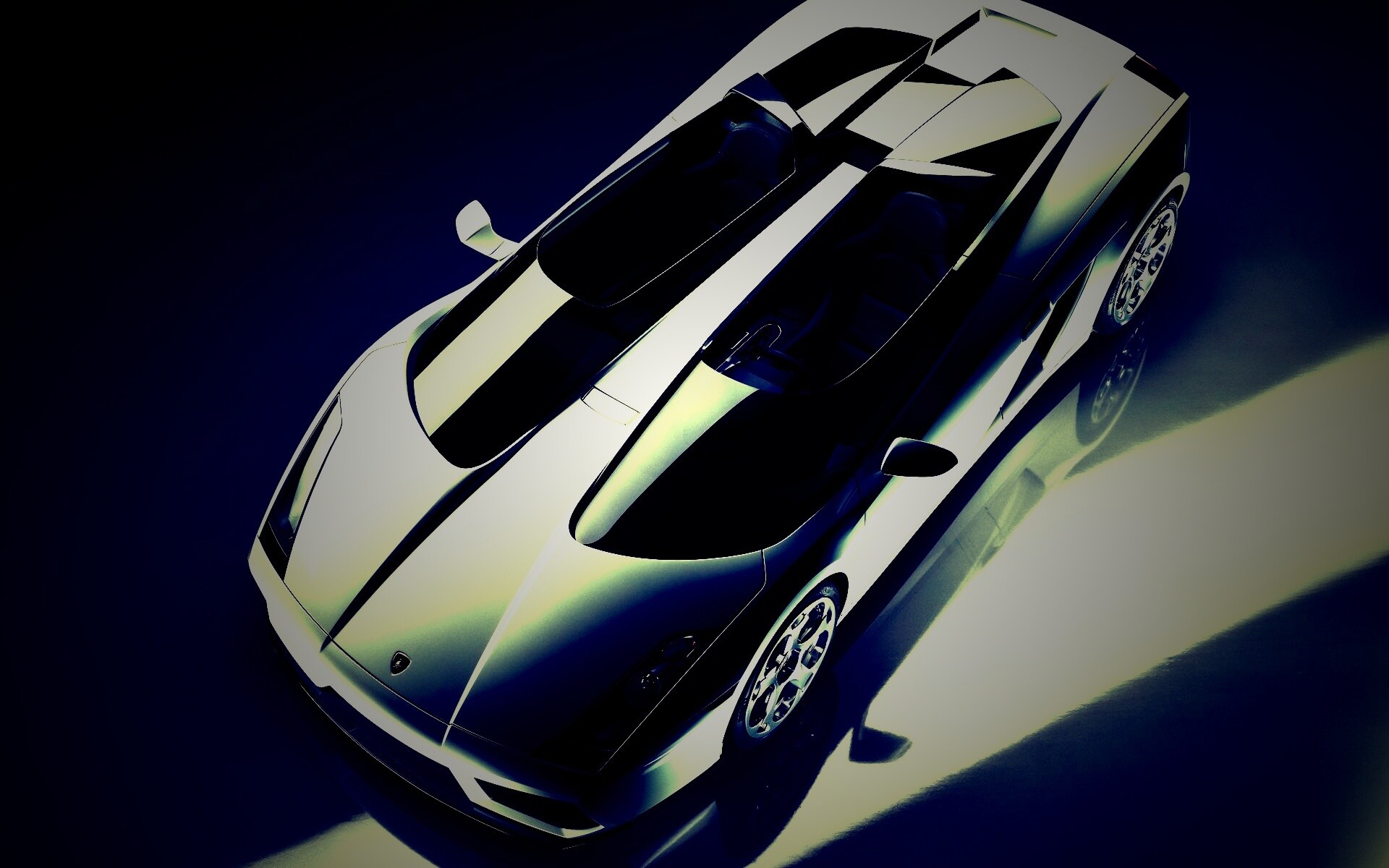 Светло-серый Lamborghini обои