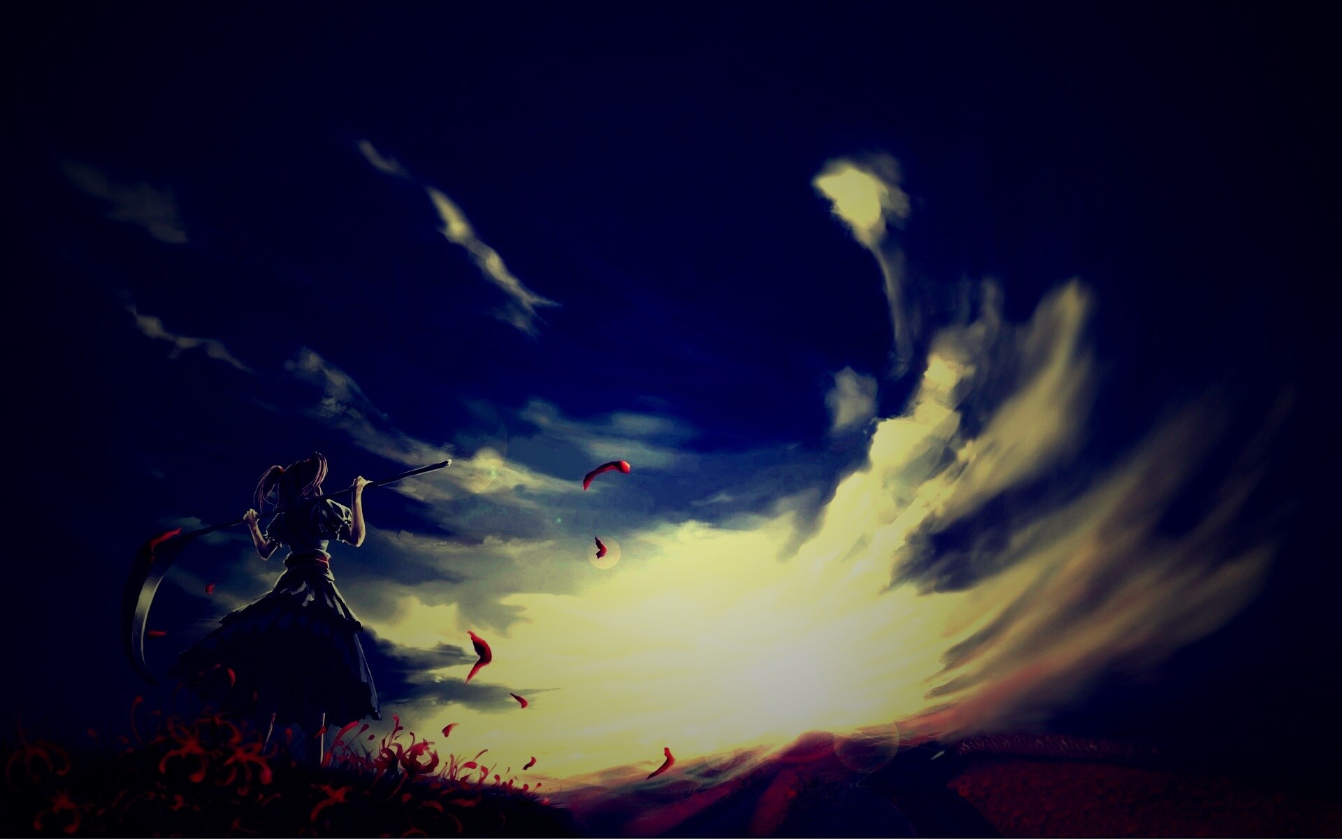 Девушка с косой обои