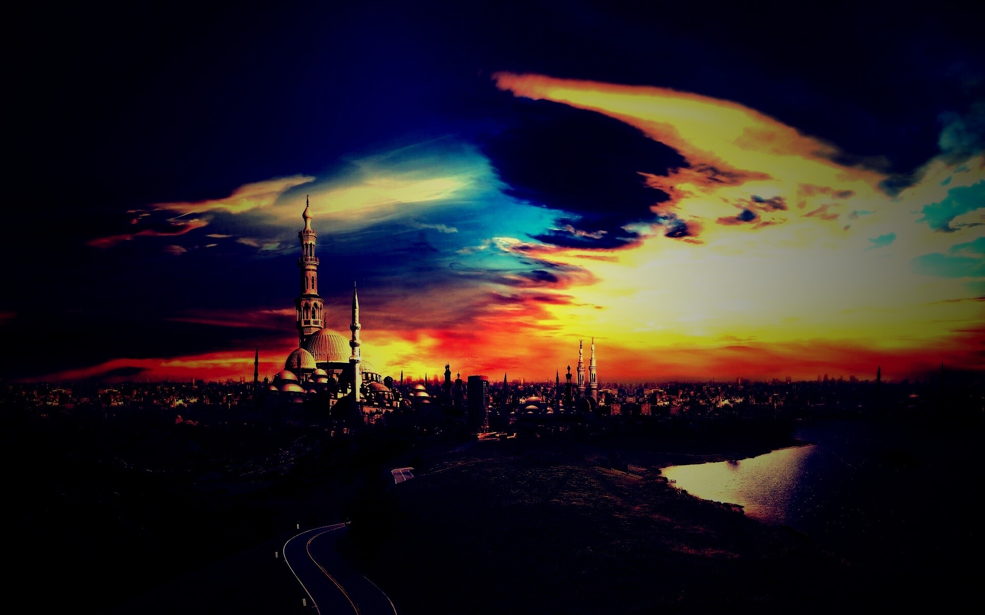 Город минаретов обои