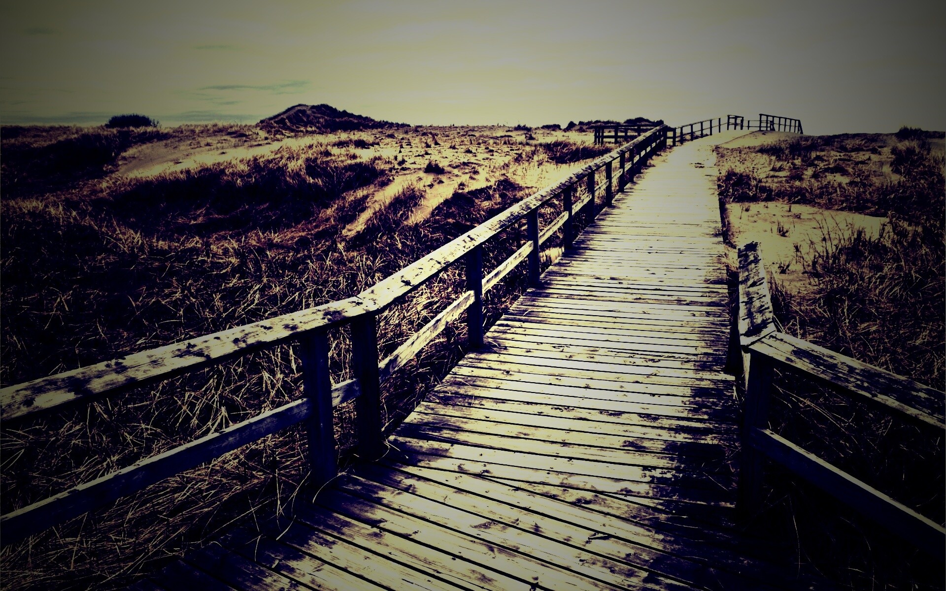 Деревянная дорога обои