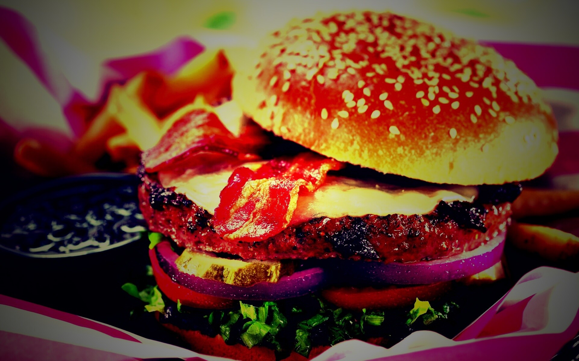 Вкусный сэндвич обои