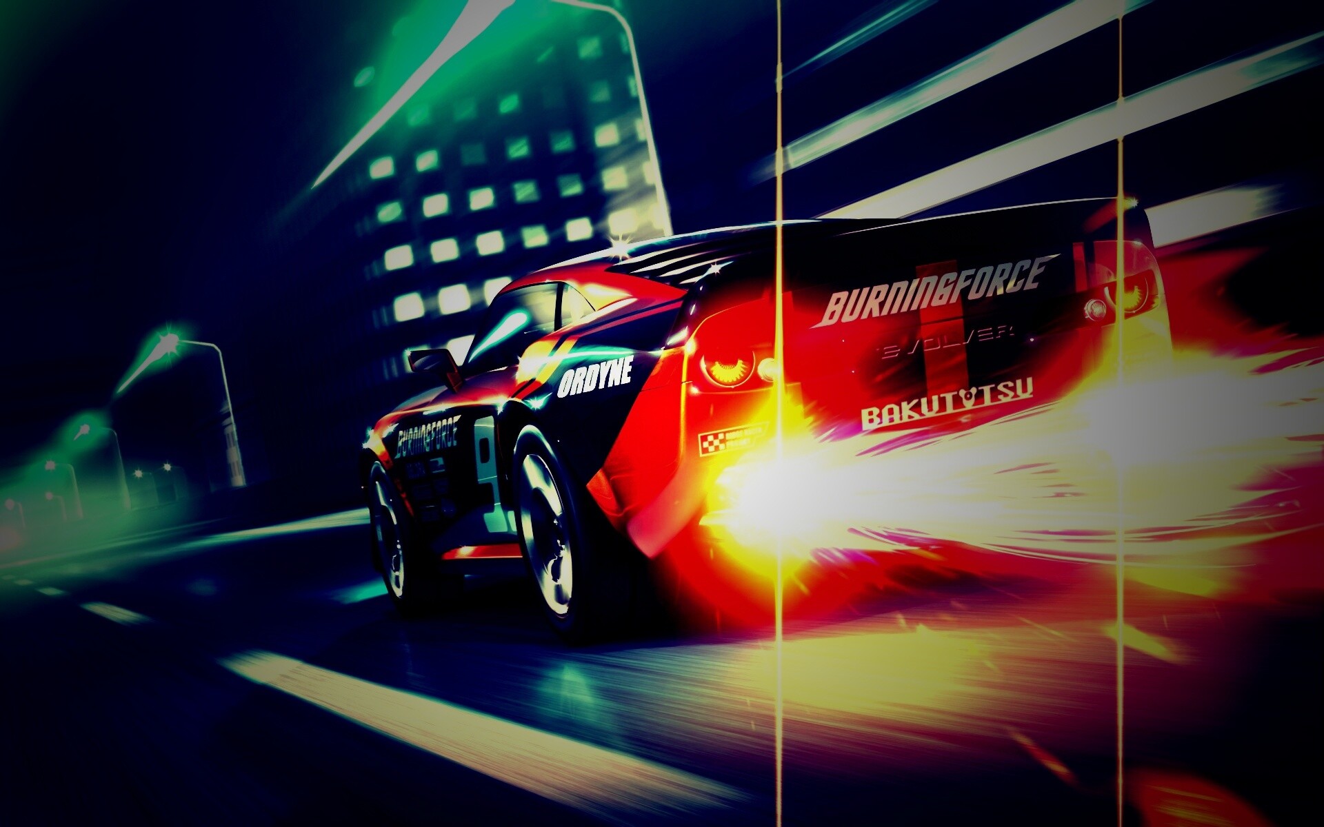 Ночное нитро обои