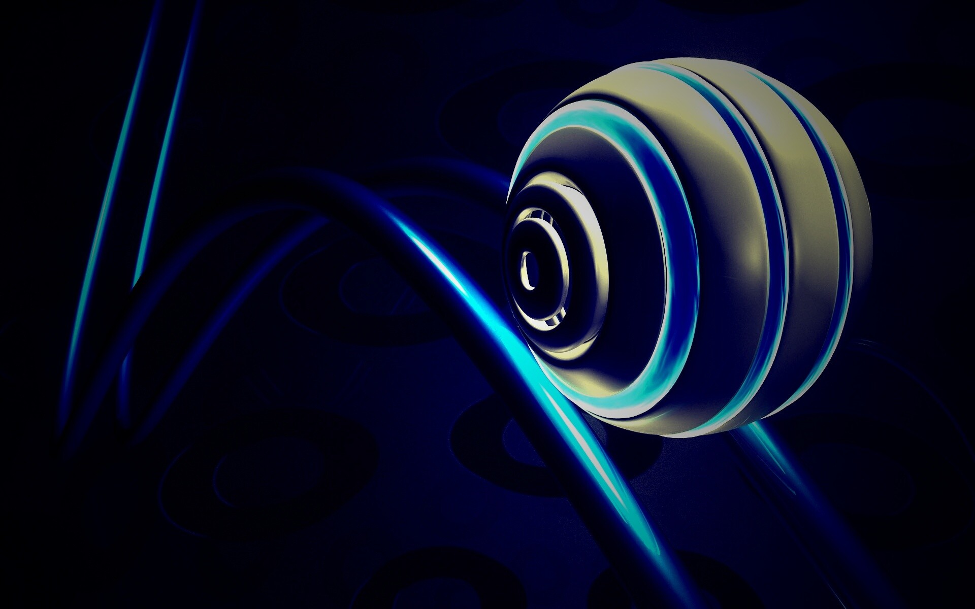 Шарик на рельсах американских горок обои