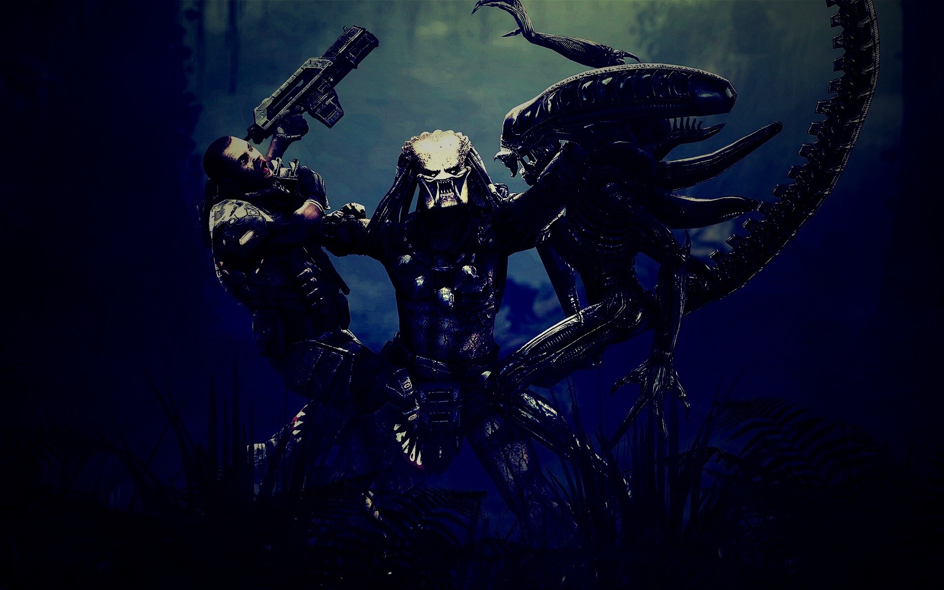 Чужой против Хищника обои