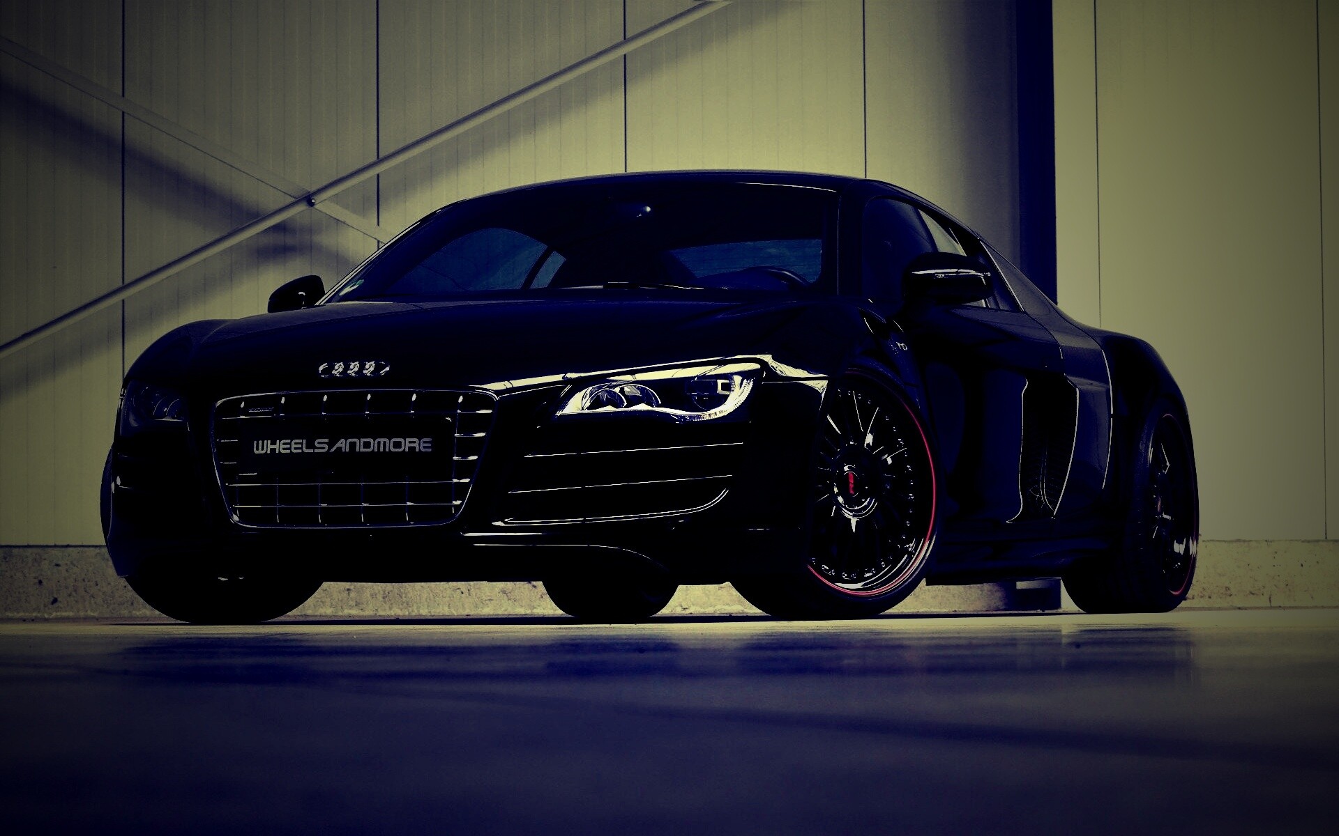 Audi черного цвета обои