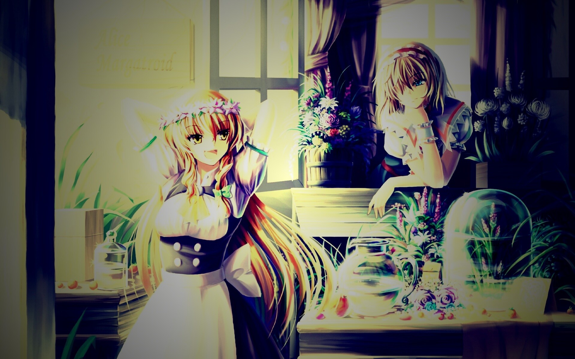 Анимешное утро обои