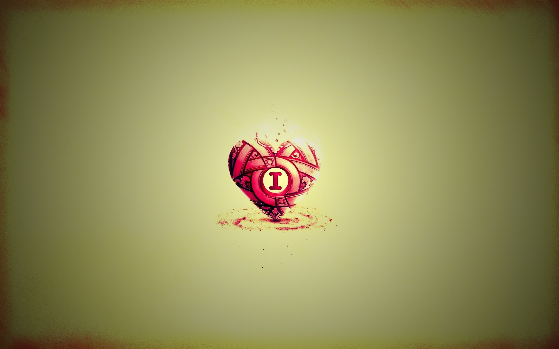 Креативное минималистичное сердце обои