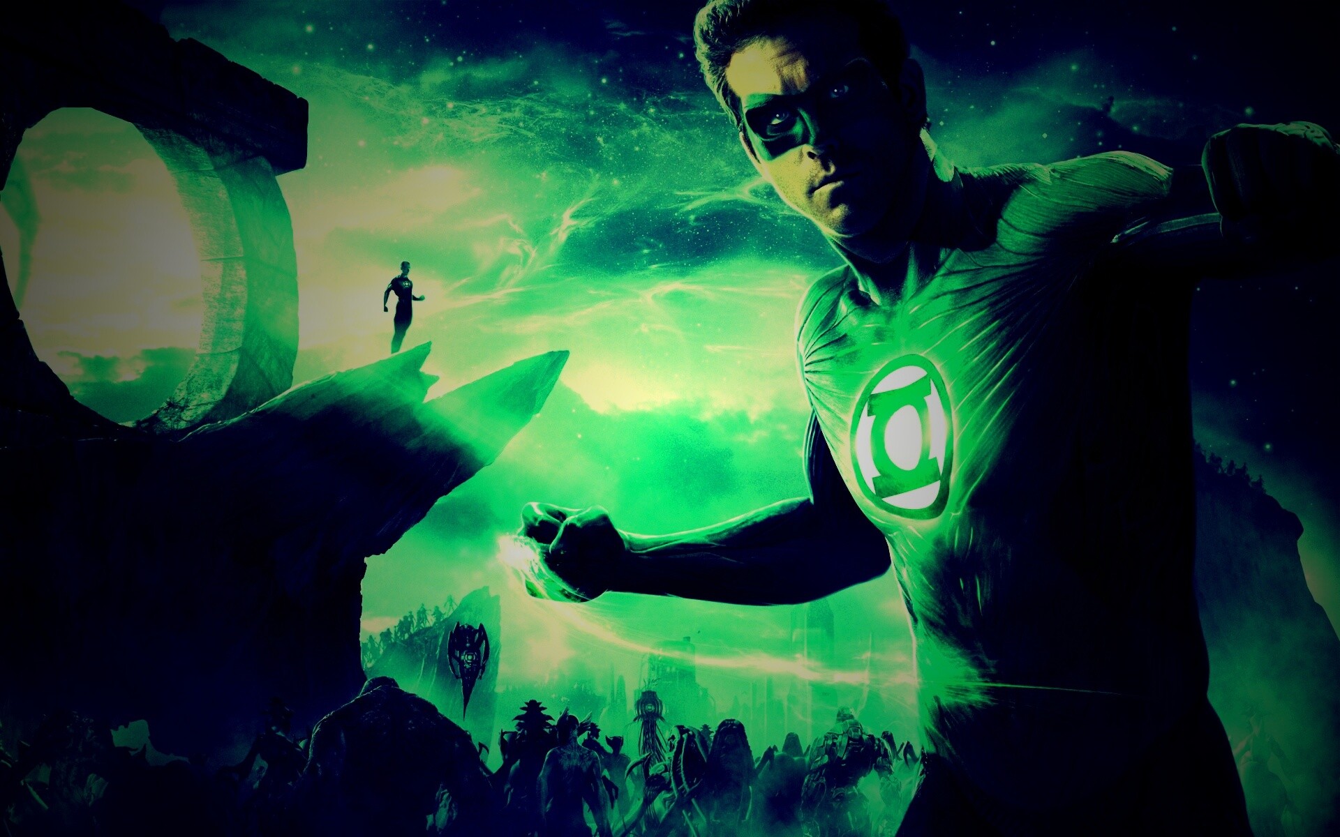 Зелёный фонарь обои