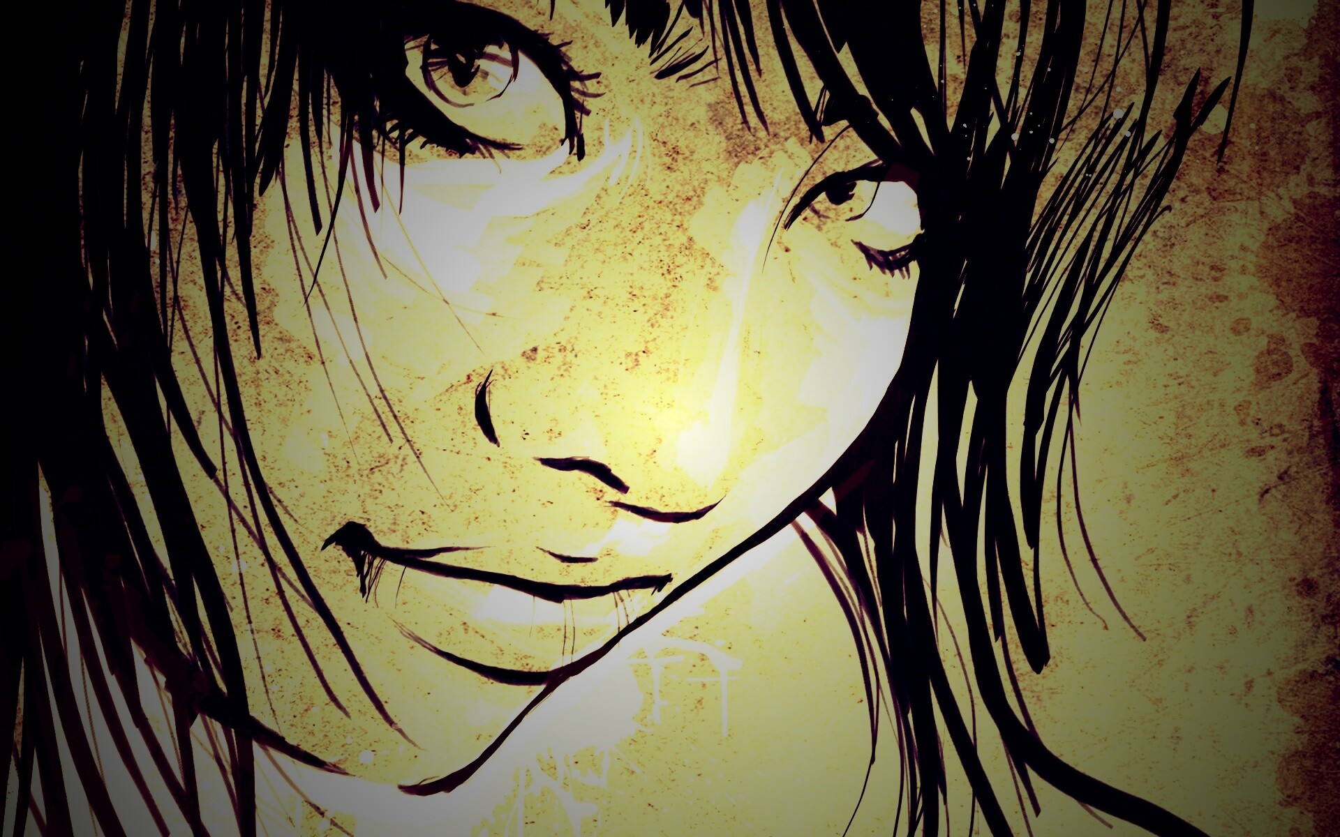 Оригинальный портрет азиатской девушки обои