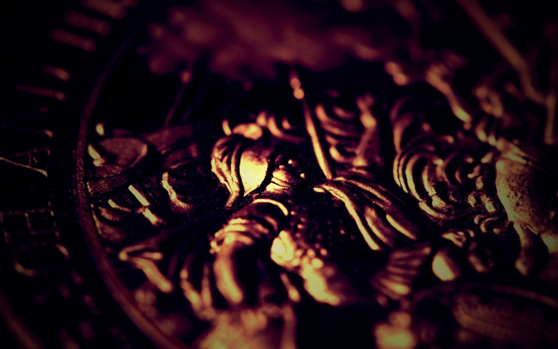 Монета в макро обои