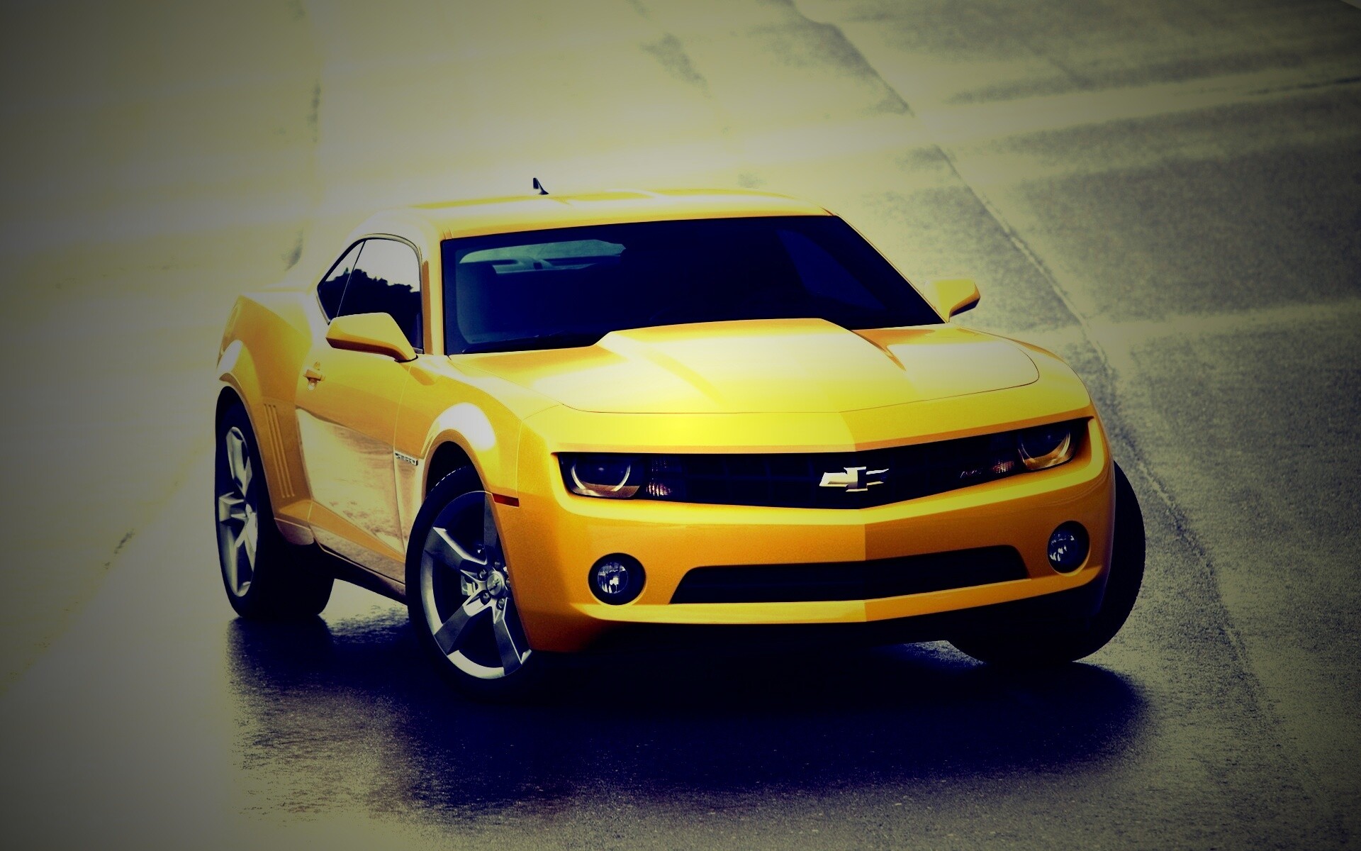 Шевроле Камаро на трассе обои