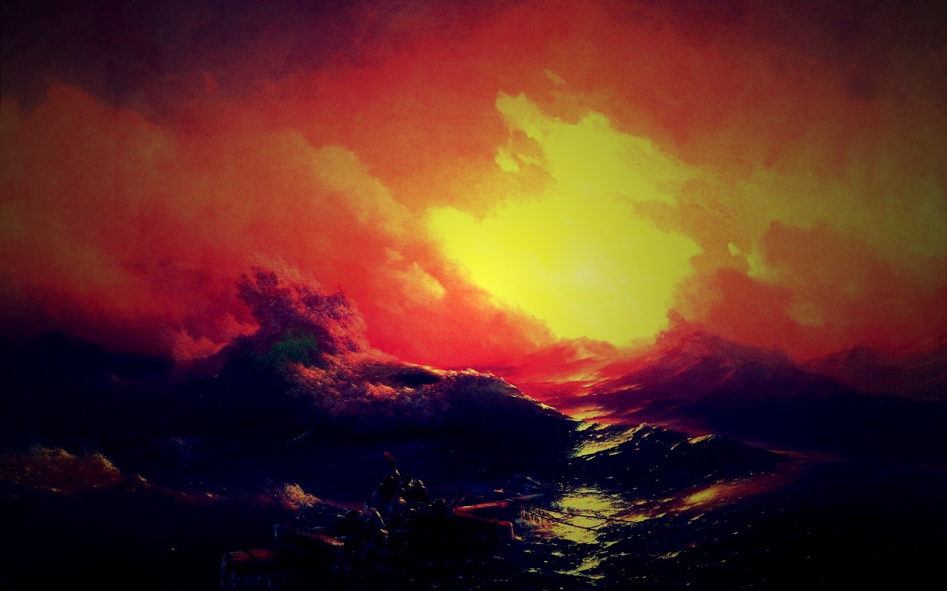 Айвазовский: Девятый вал обои