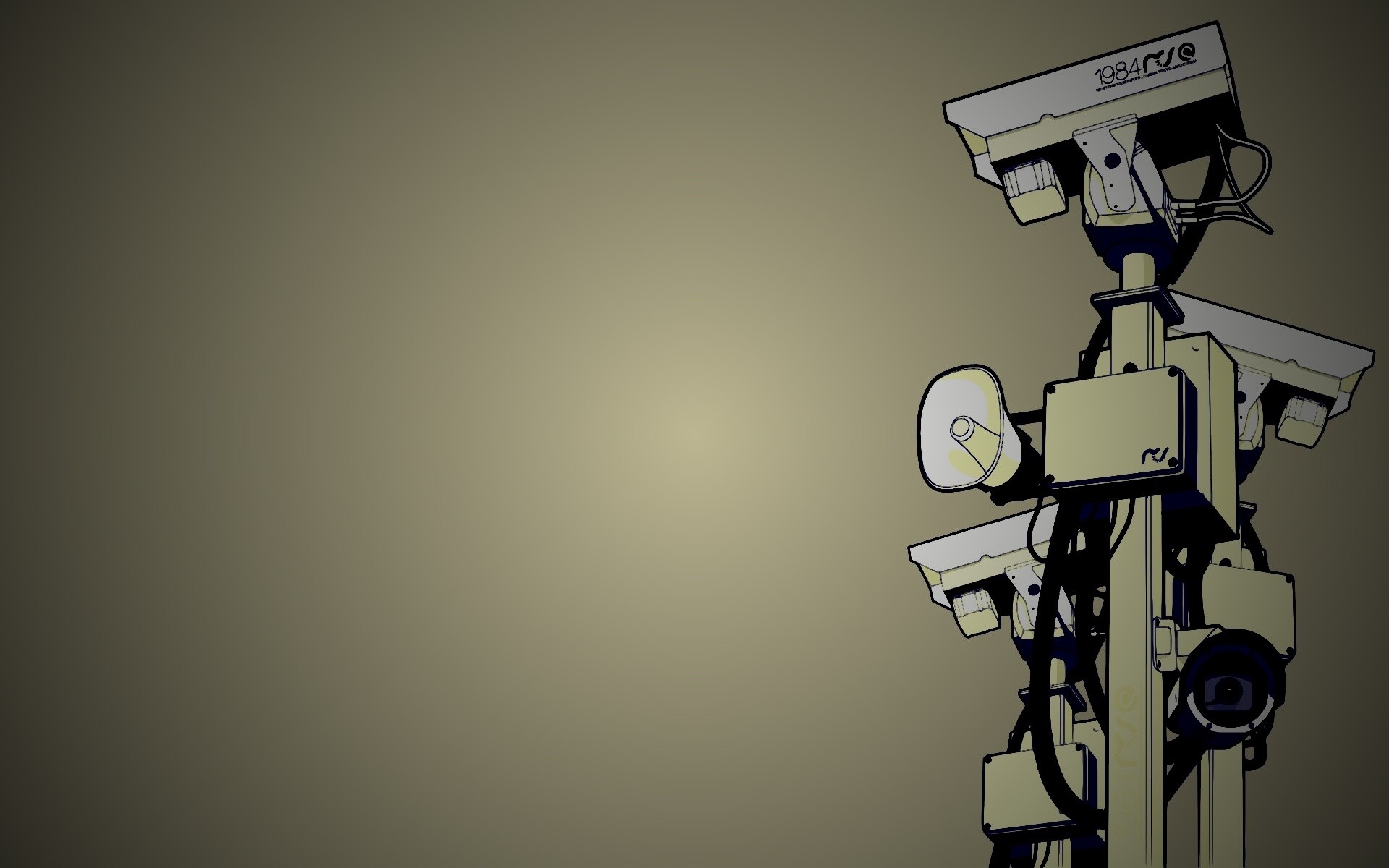 Недремлющее око камер наблюдения обои