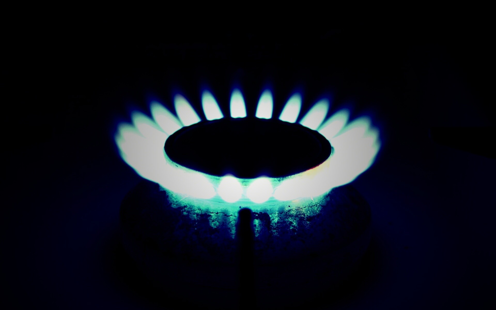 Огонь газовой конфорки обои