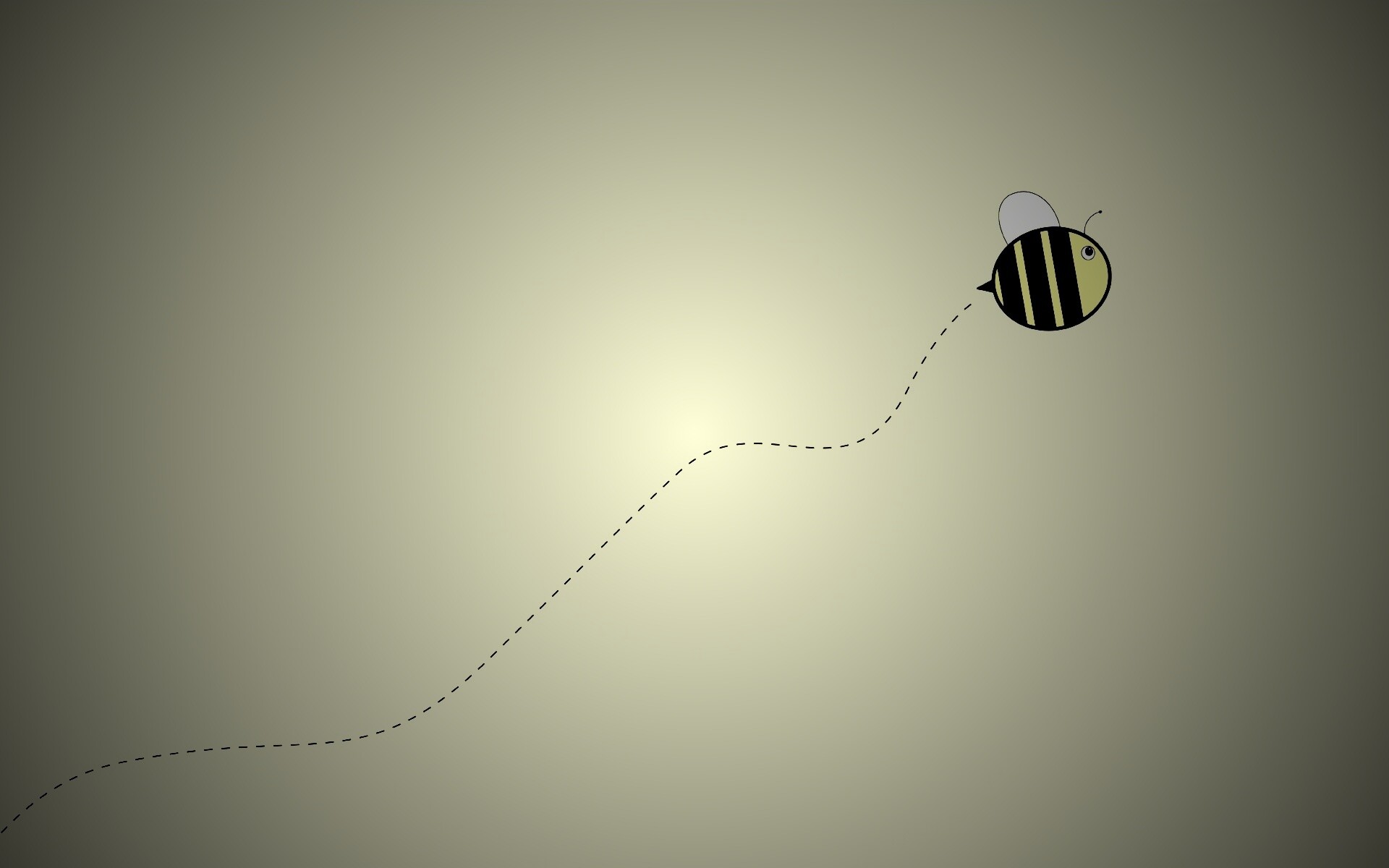 Минималистичная пчелка обои