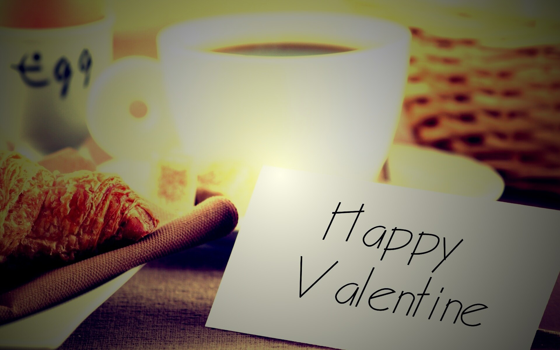 Завтрак на День Святого Валентина обои