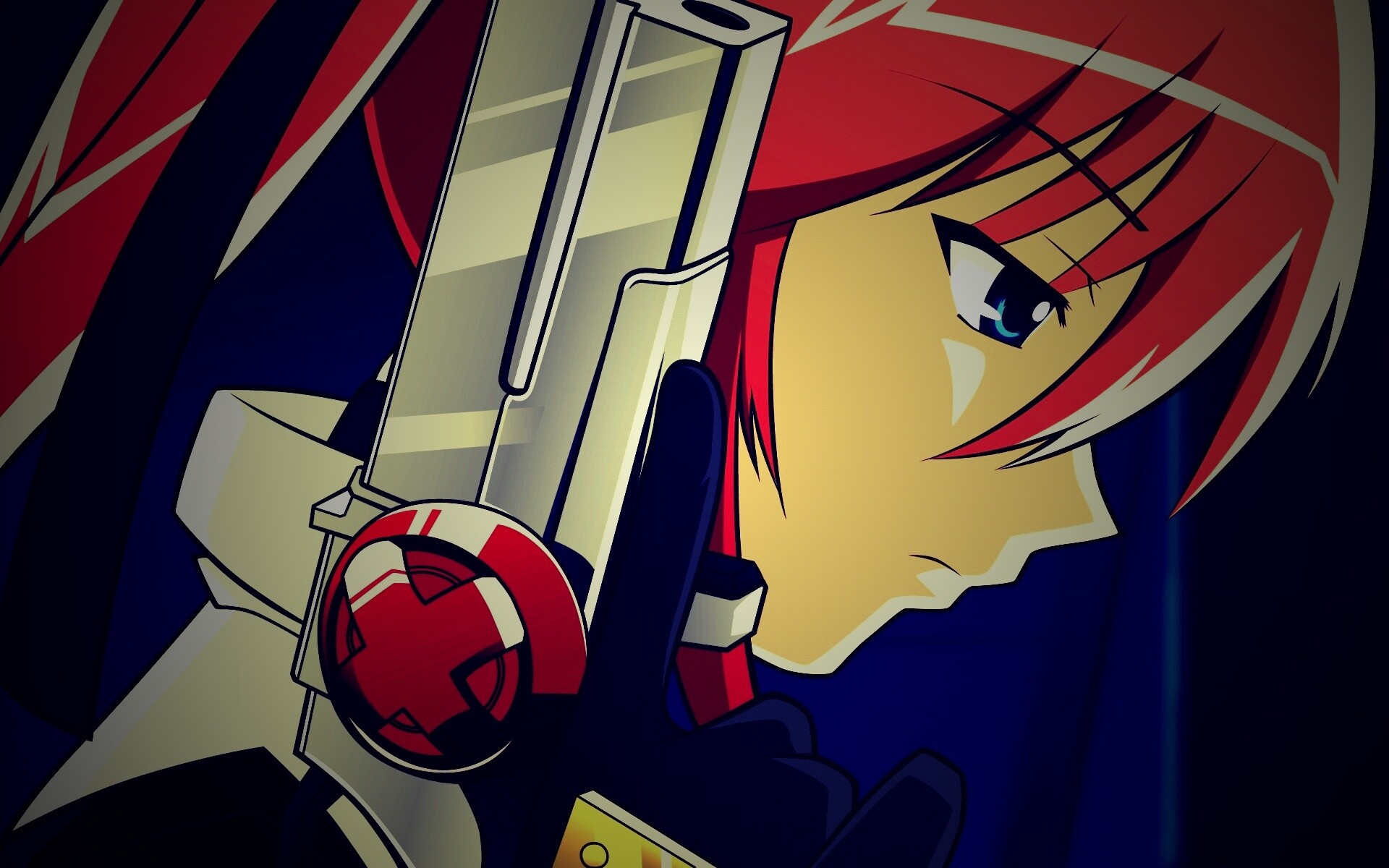 Девушка с пистолетом обои