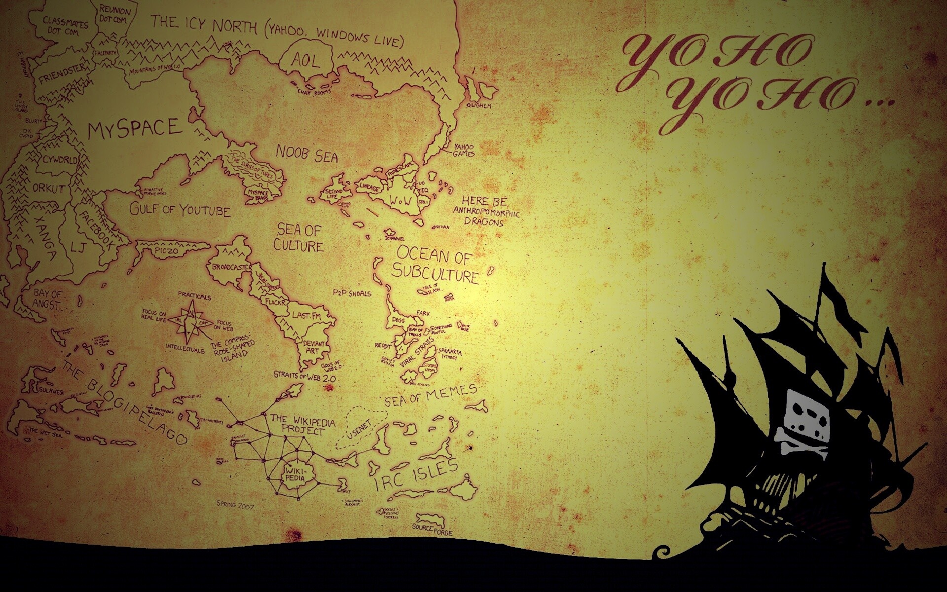 Карта интернета обои