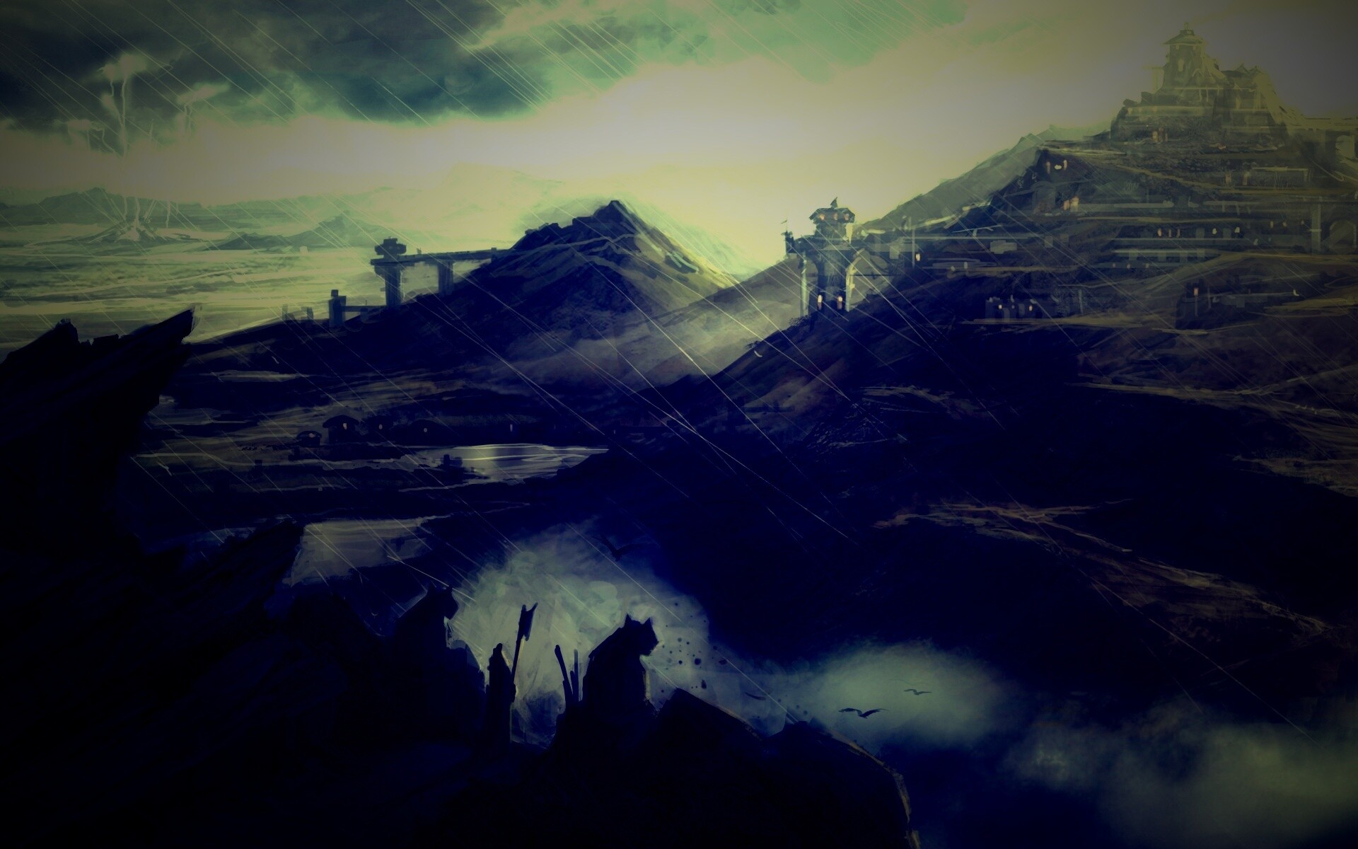 Пейзаж из Dragon Age 2 обои