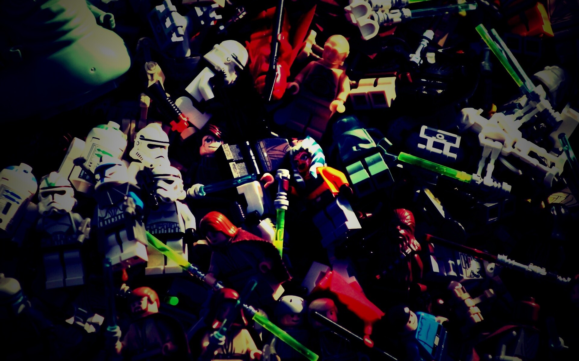 Человечки лего по мотивам звездных войн обои