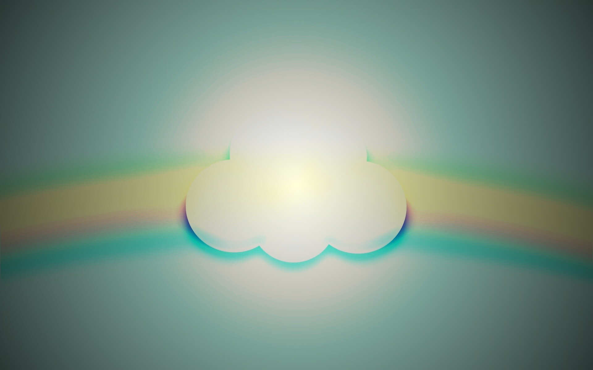 Облако за радугой обои