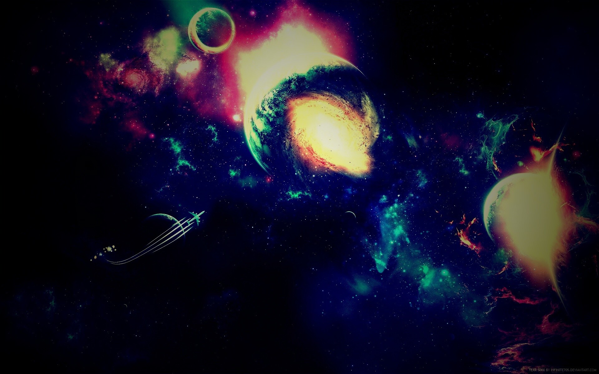 Звездный корабль обои