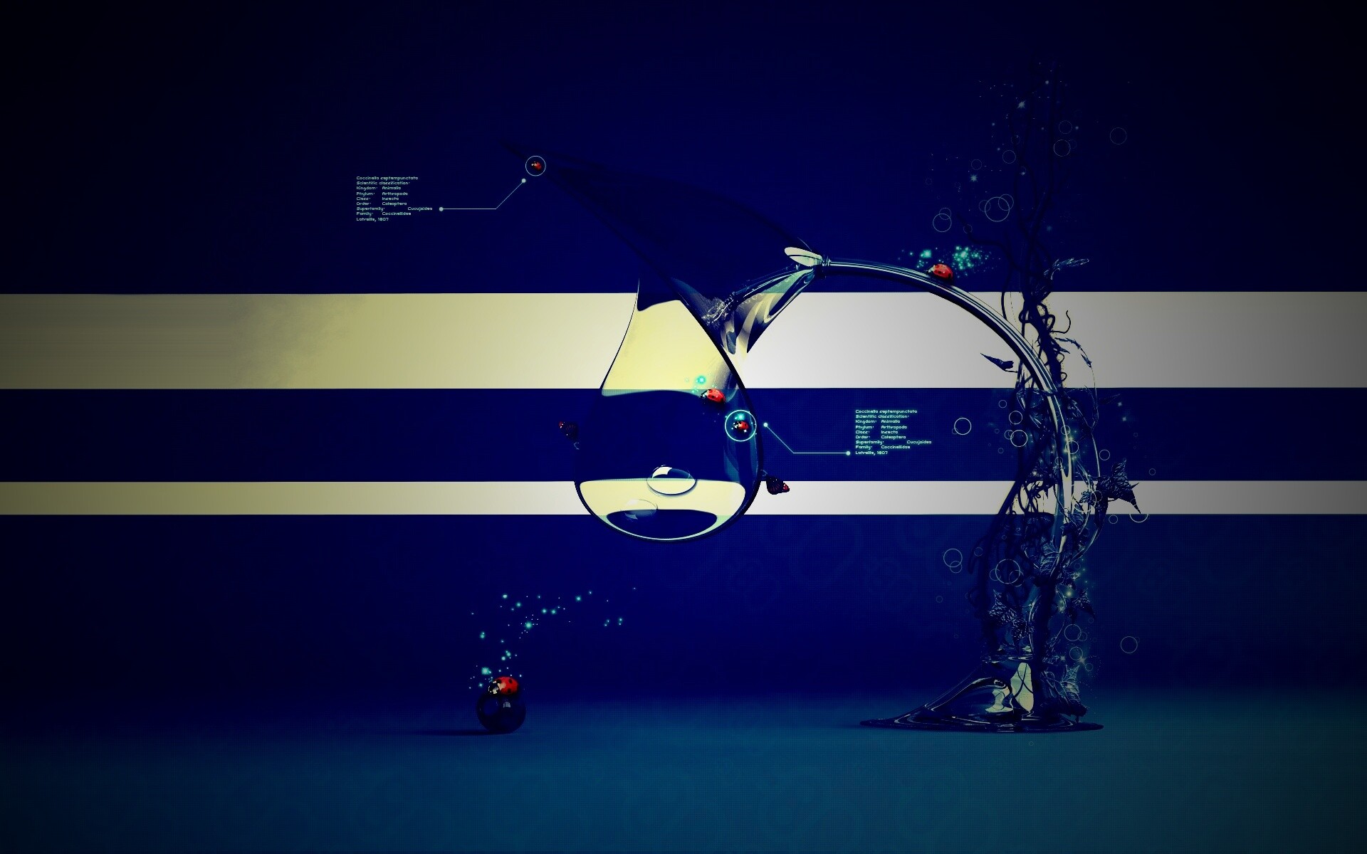 Футуристическая стеклянная лампа обои