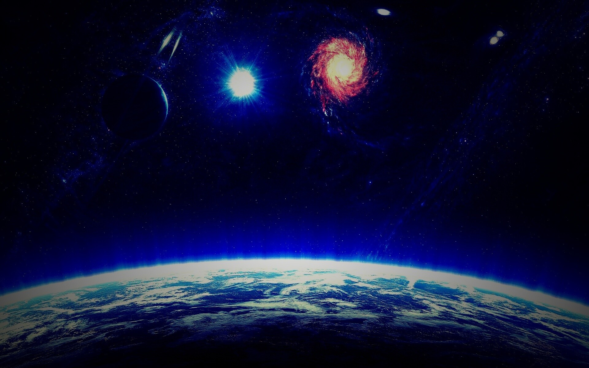 Бесконечный черный космос обои