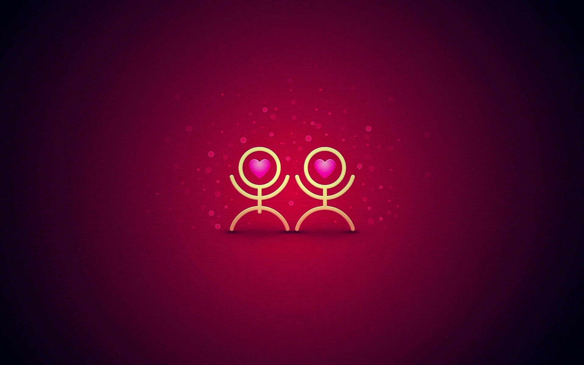 Влюблённые человечки обои