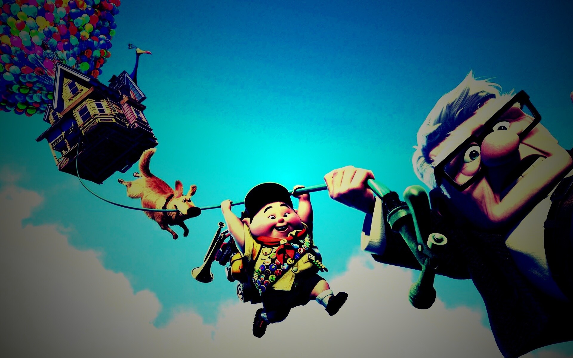 Персонажи мультфильма Up обои