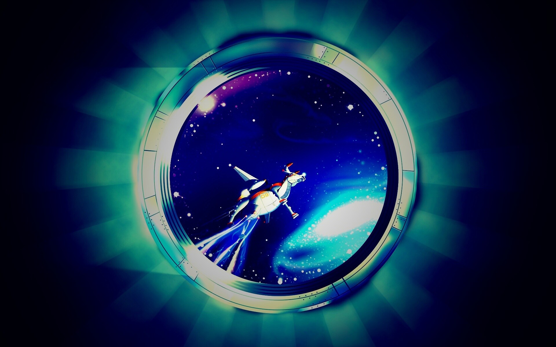 Космическая корова обои