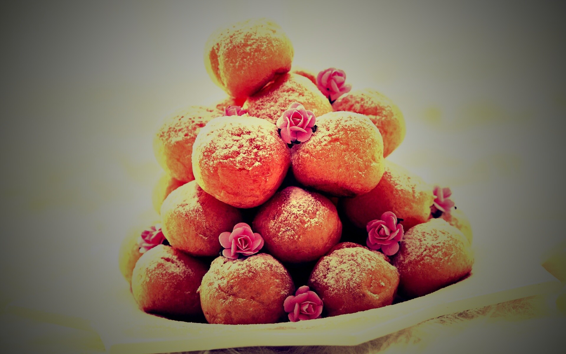 Круглые пироженки обои