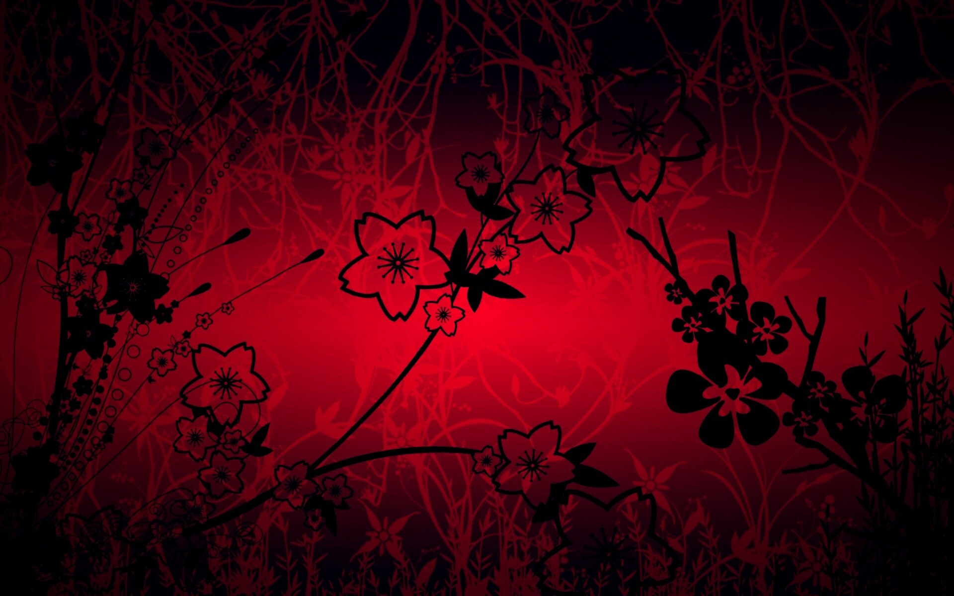 Цветы в векторе обои