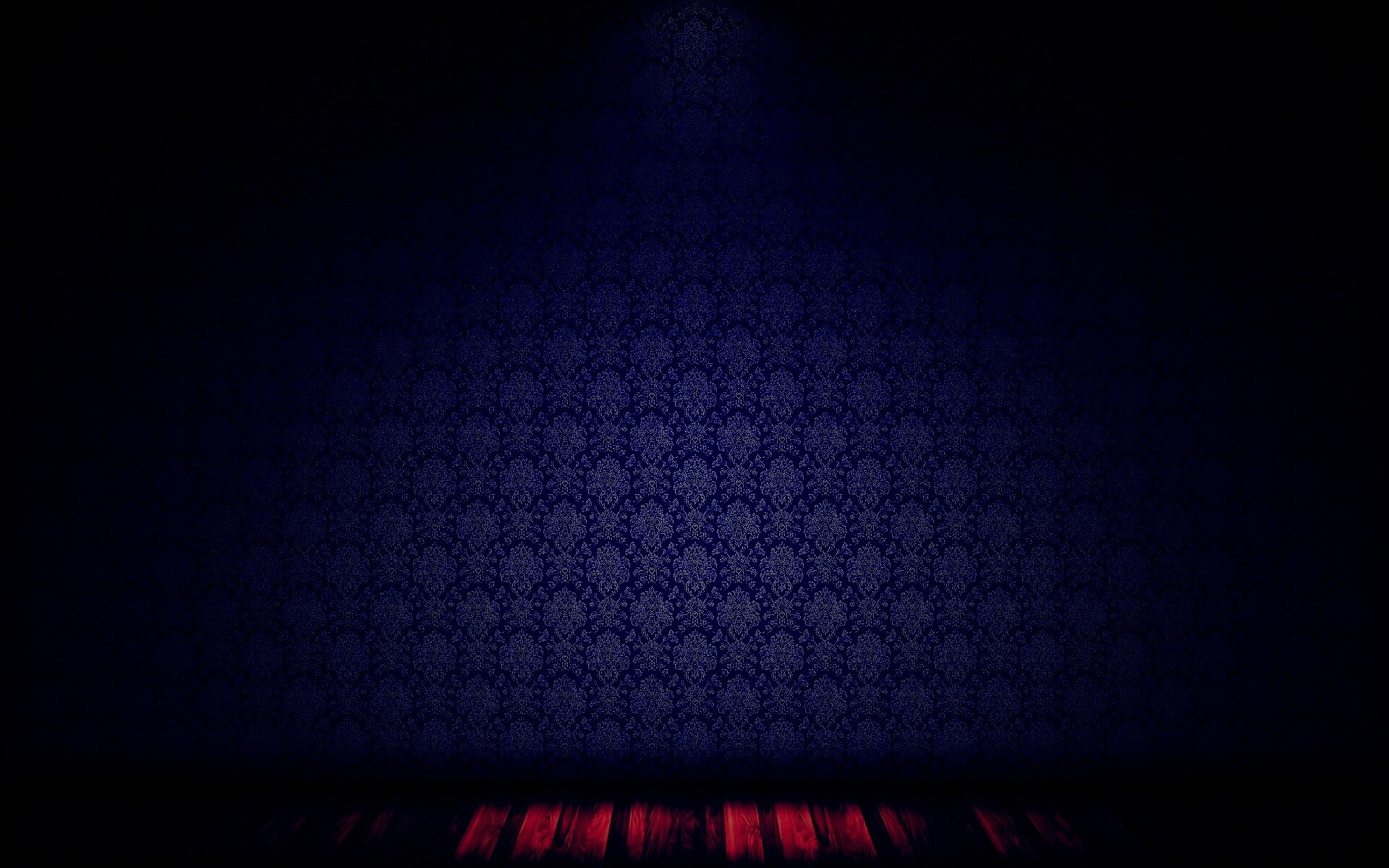 Комната с узорными обоями обои