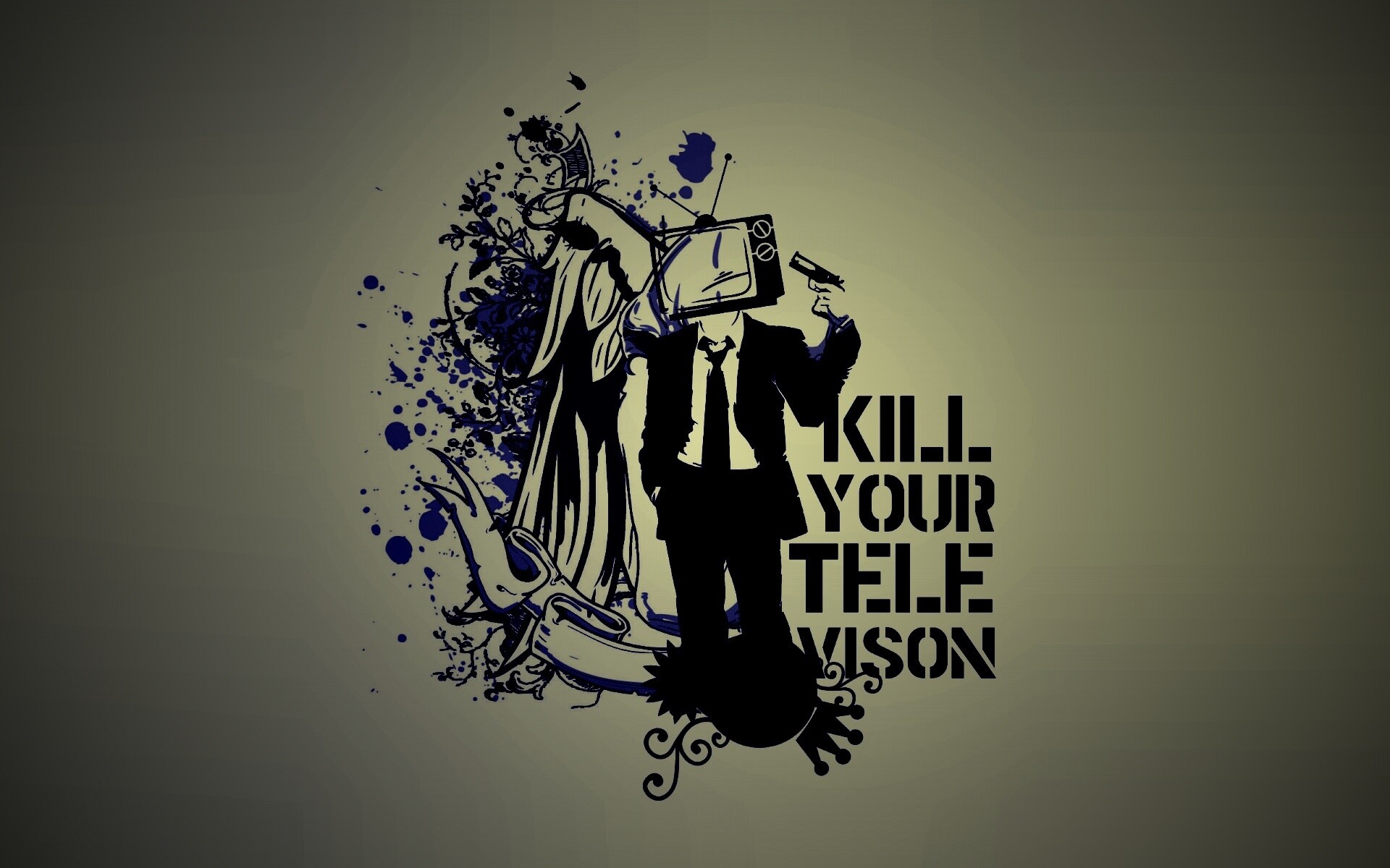 Убейте свой телевизор обои