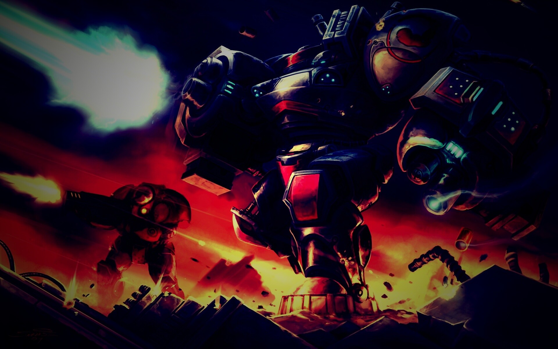 Терраны из StarCraft обои