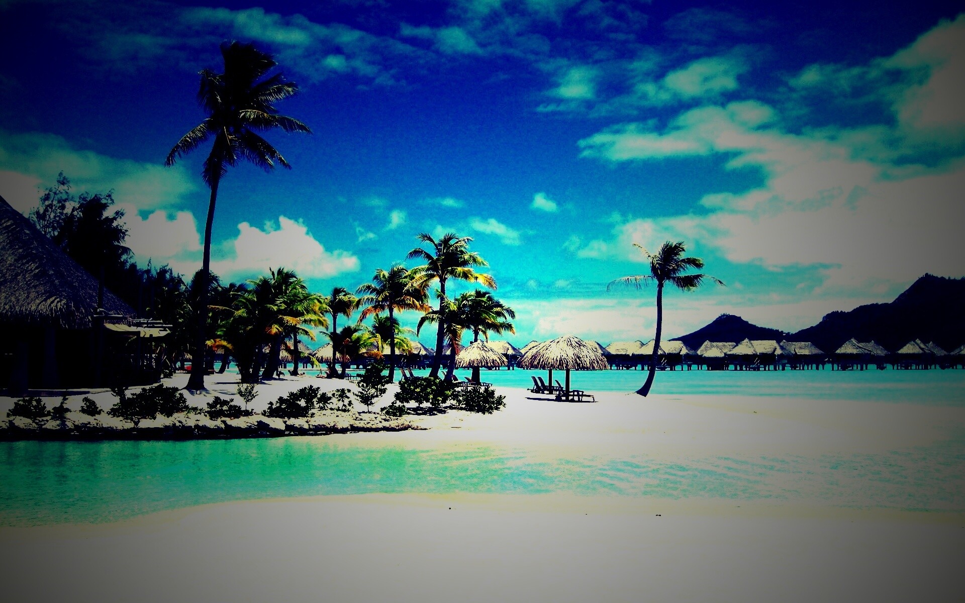 Побережье Бора-бора обои