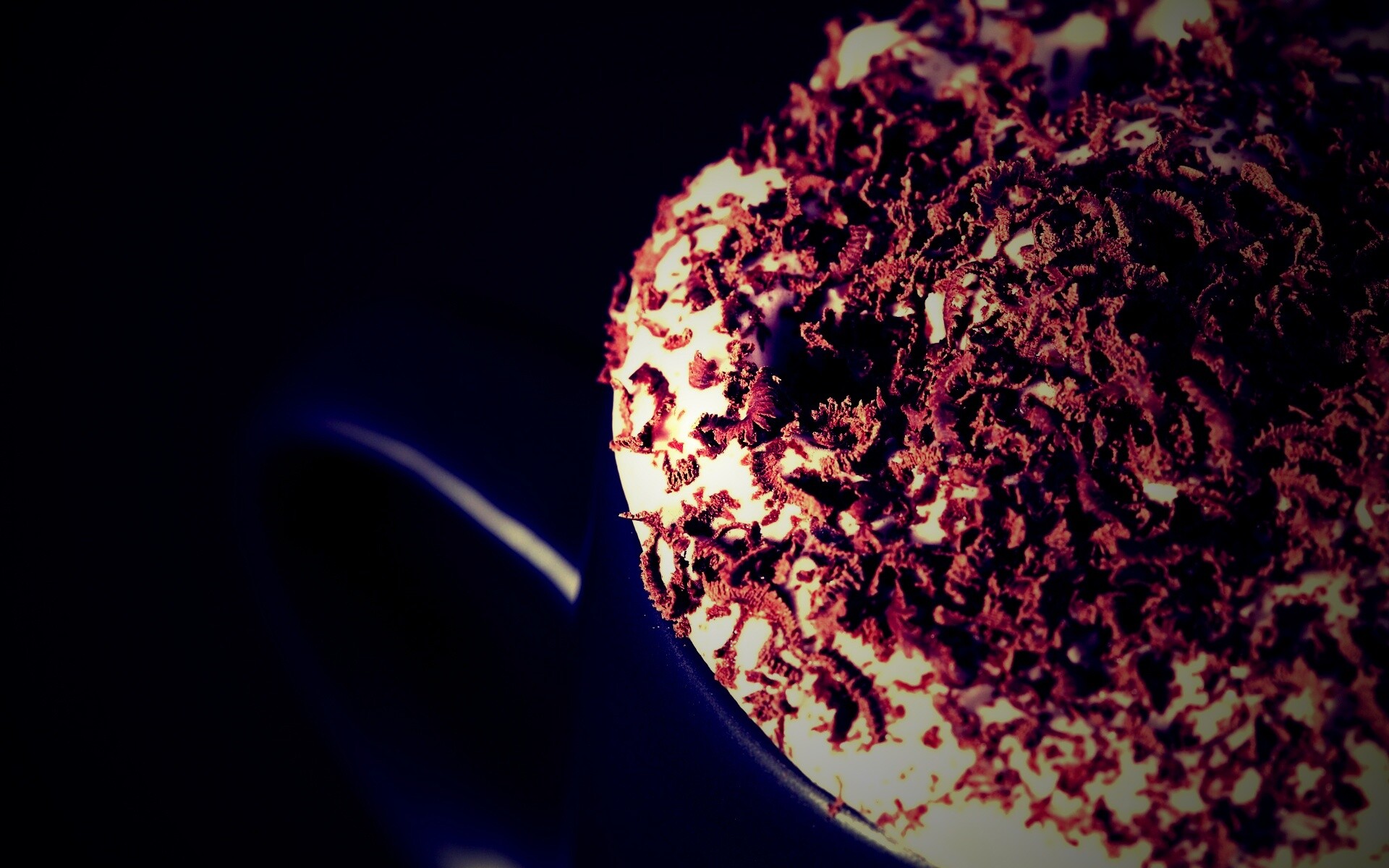 Кофе со сливками и шоколадом обои