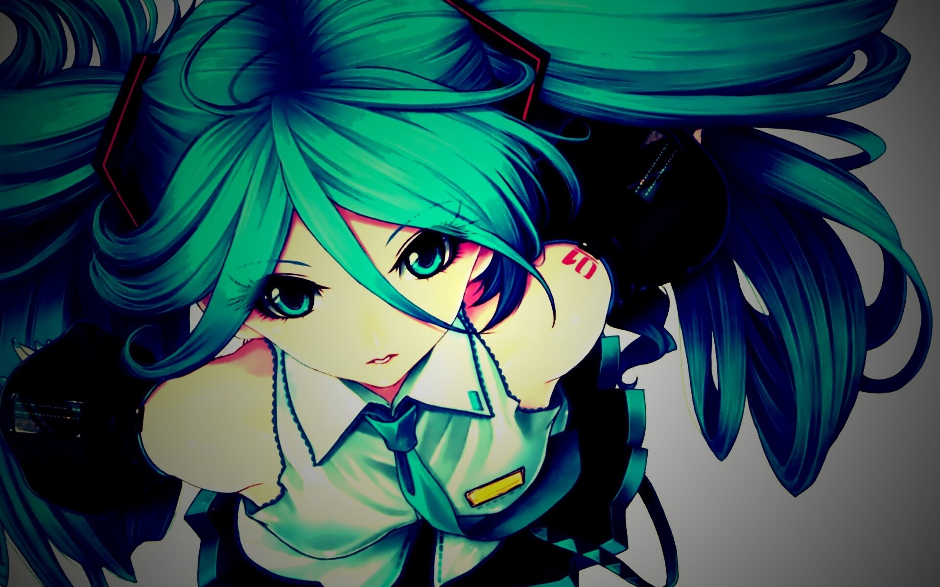 Синеволосая Хатсуне Мику обои
