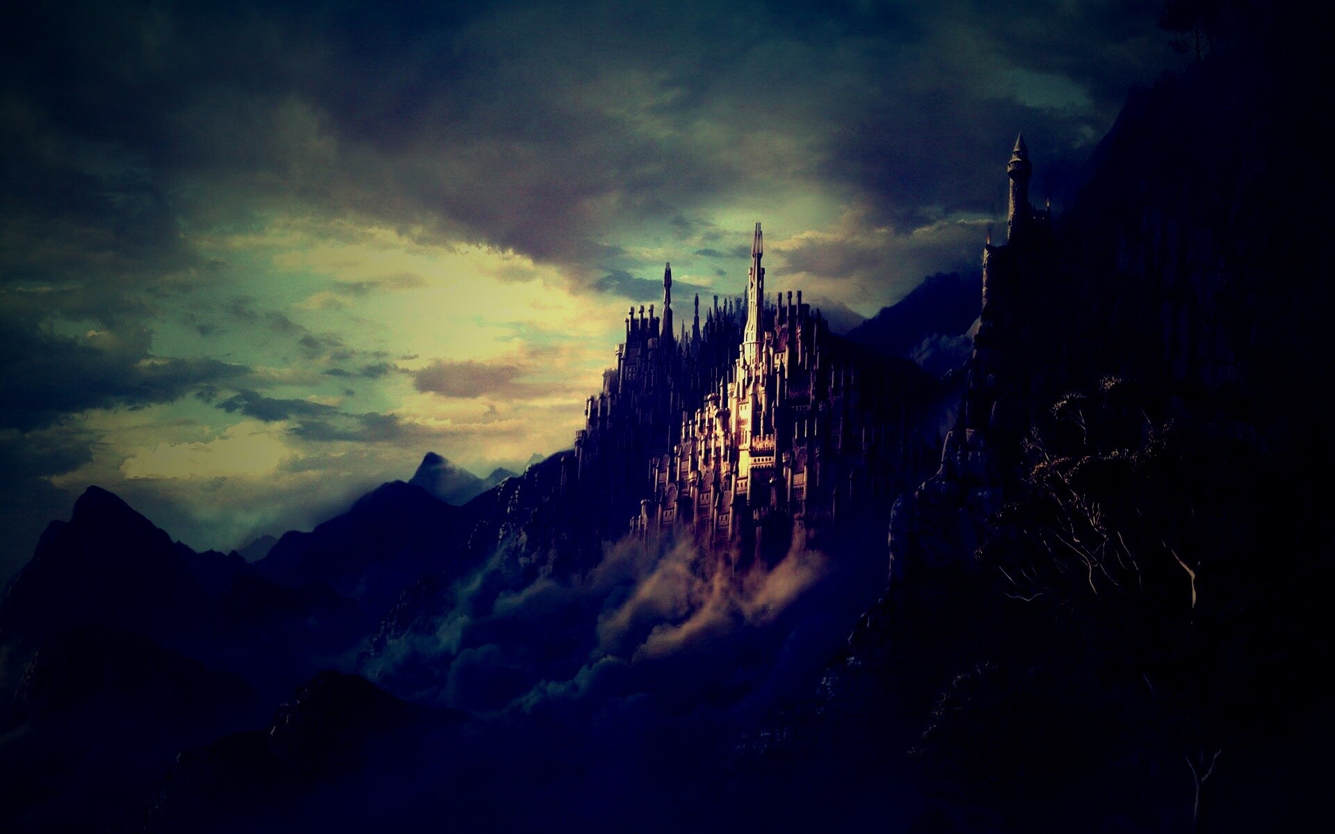 Сказочный город обои