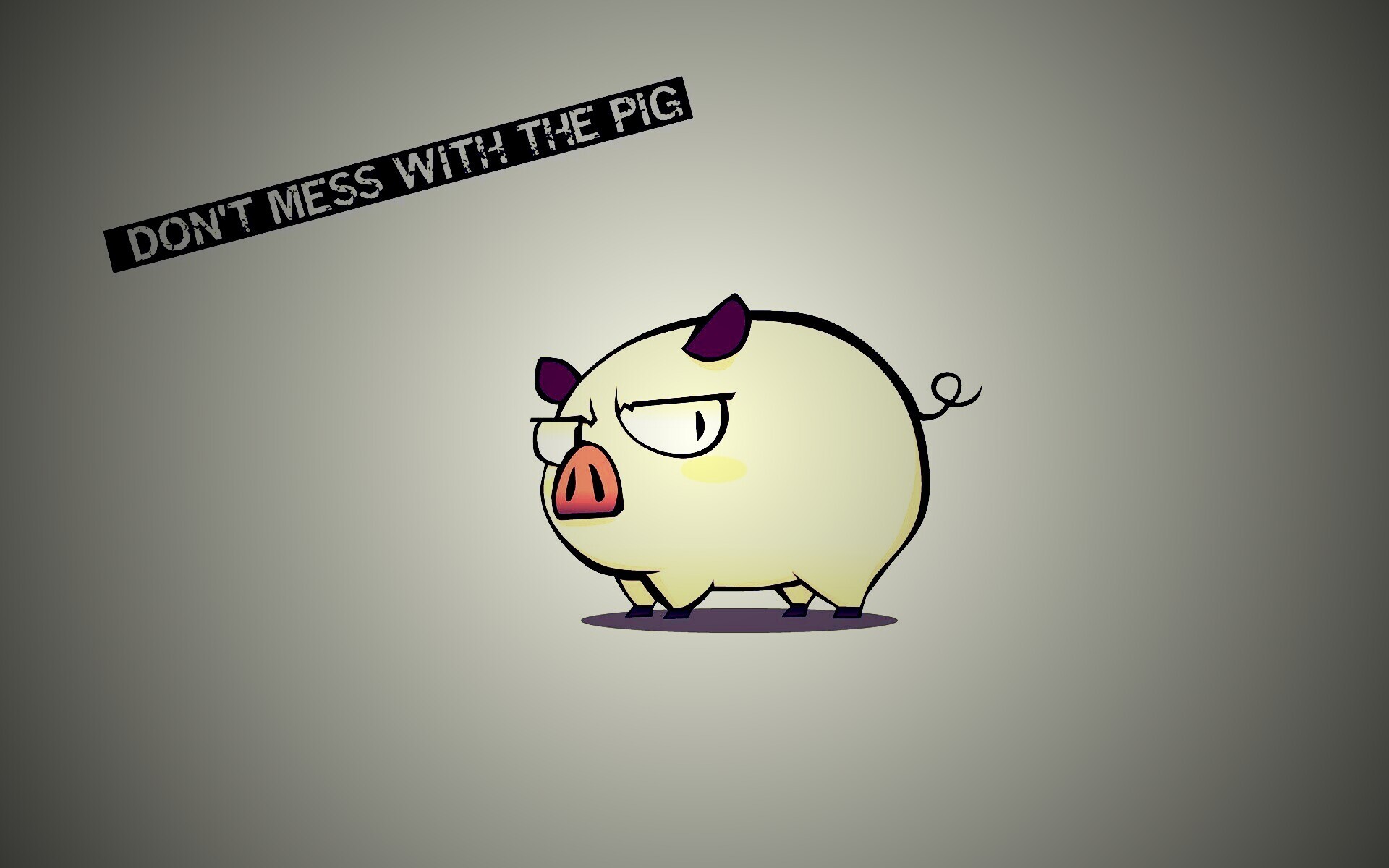 Не путайся со свиньей обои