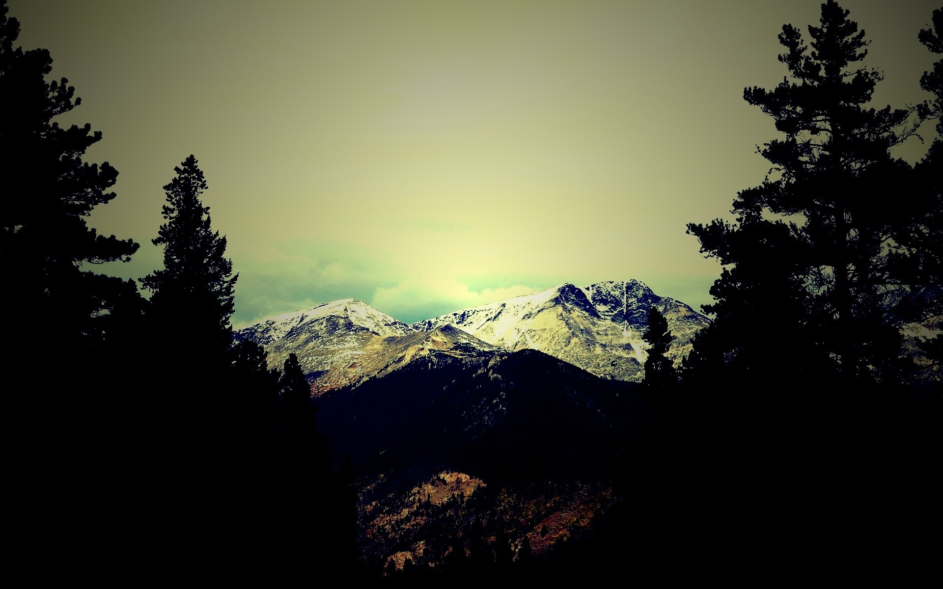 Вид на горы обои