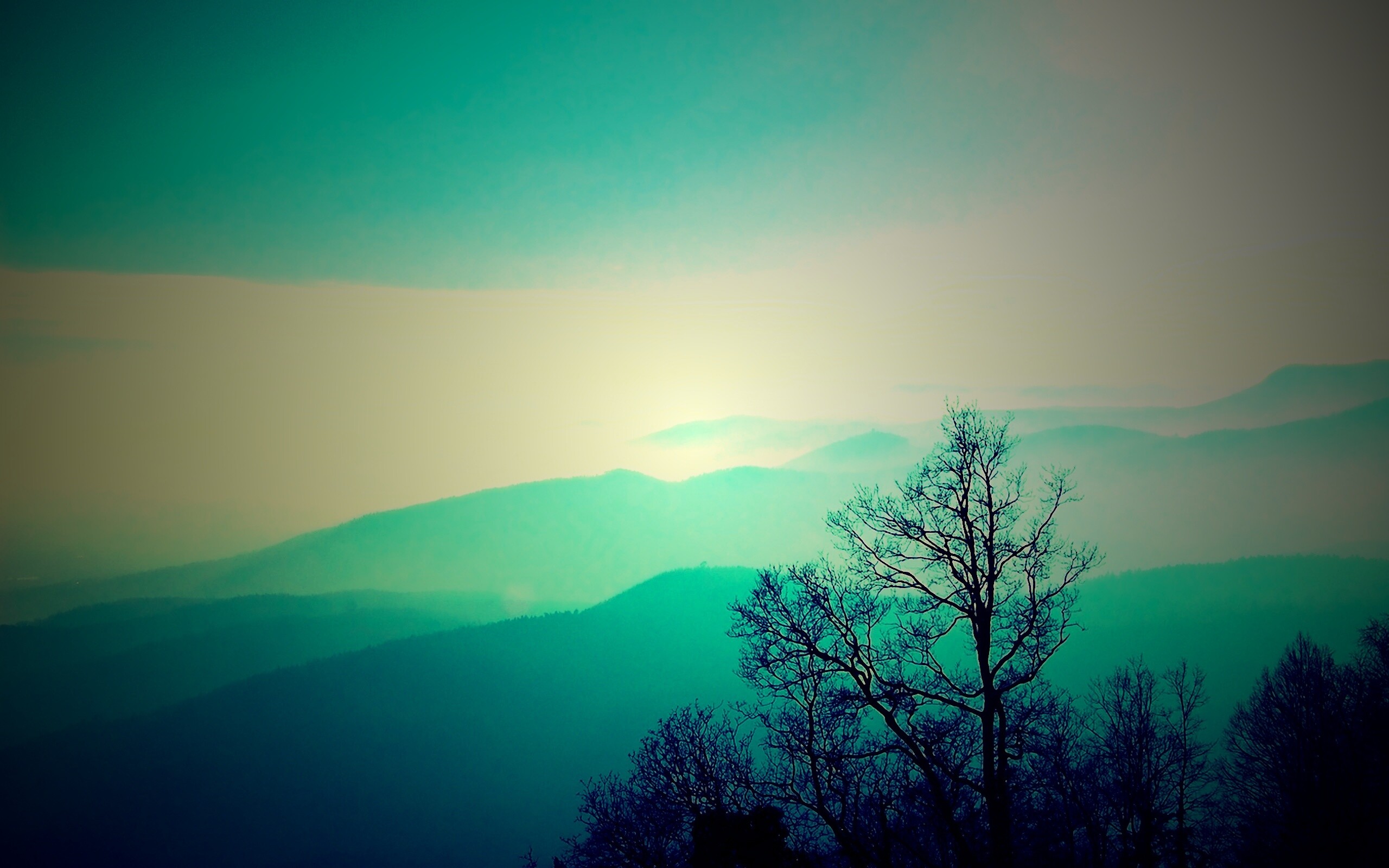 Голубые горы обои