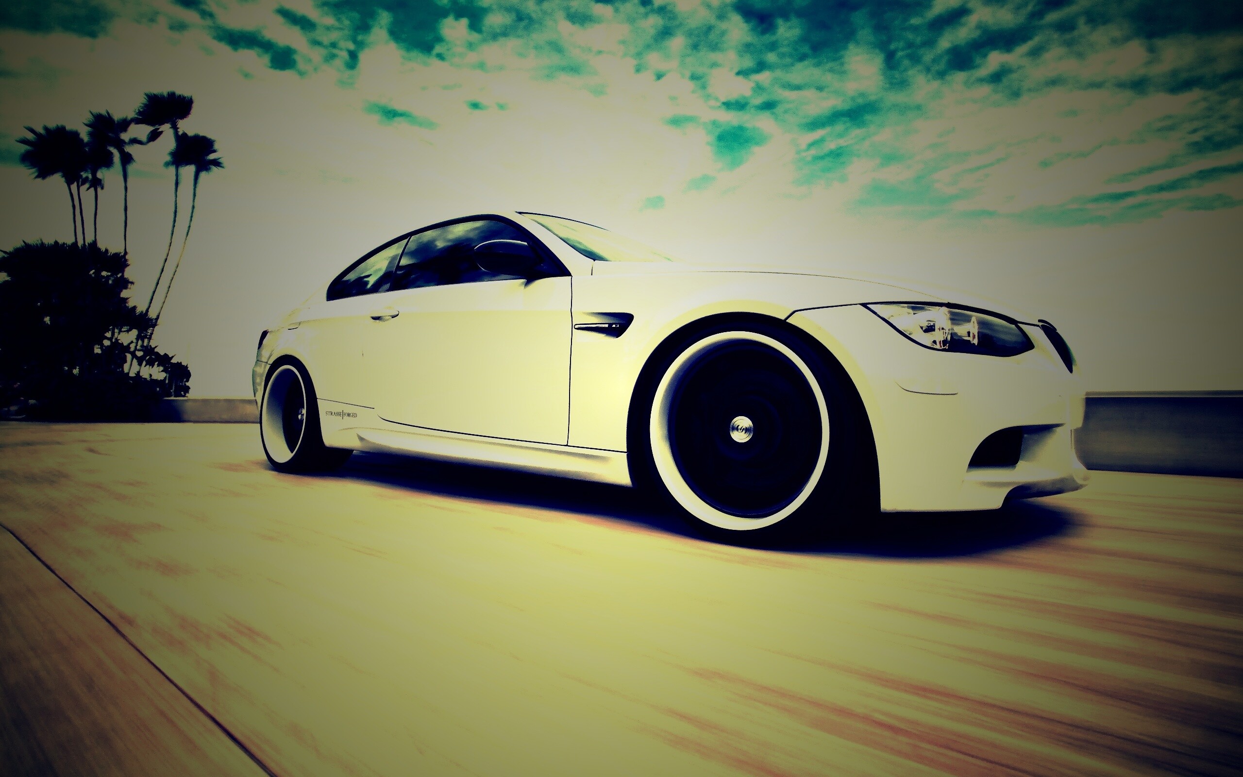 Белый БМВ обои