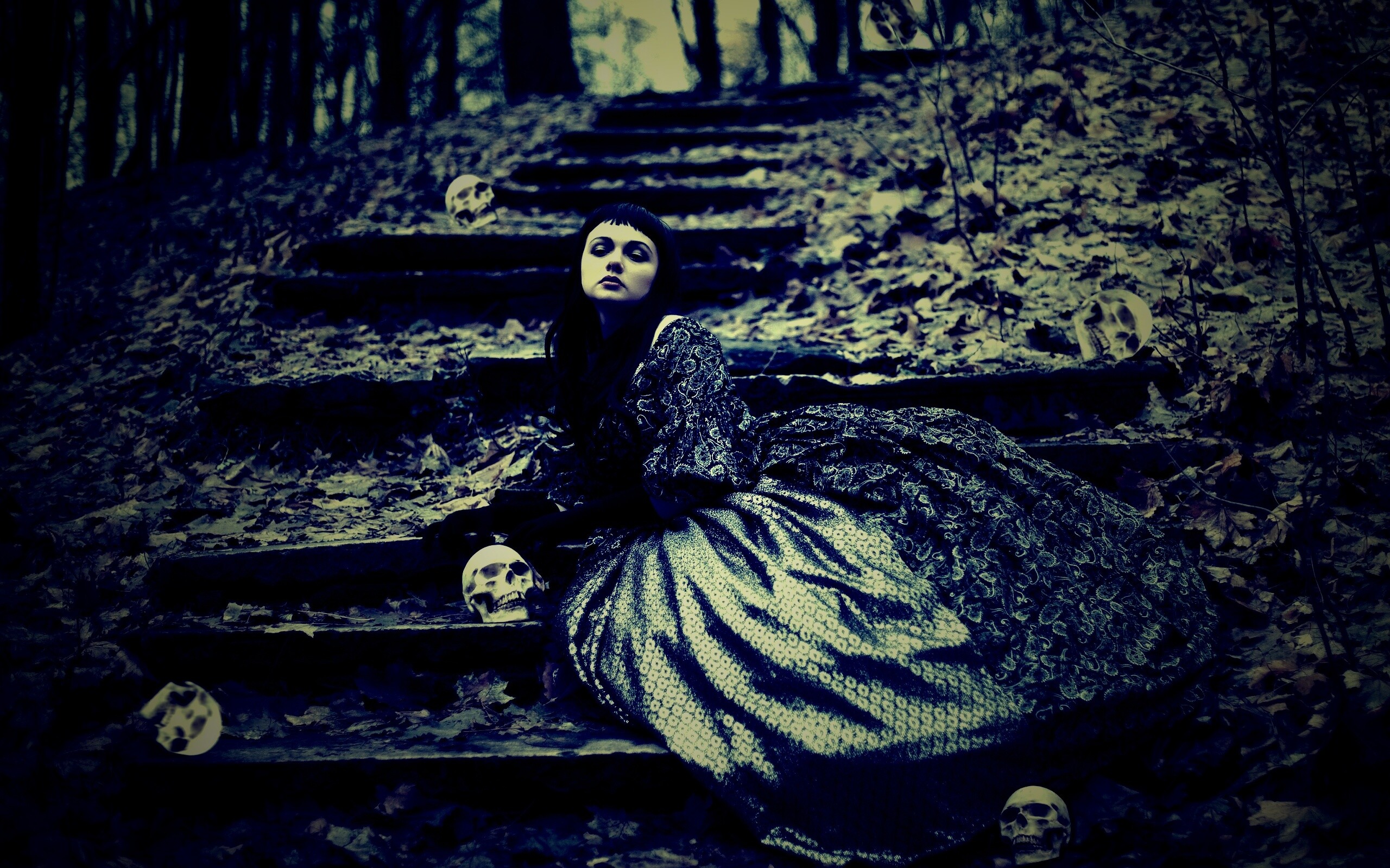 Среди черепов обои