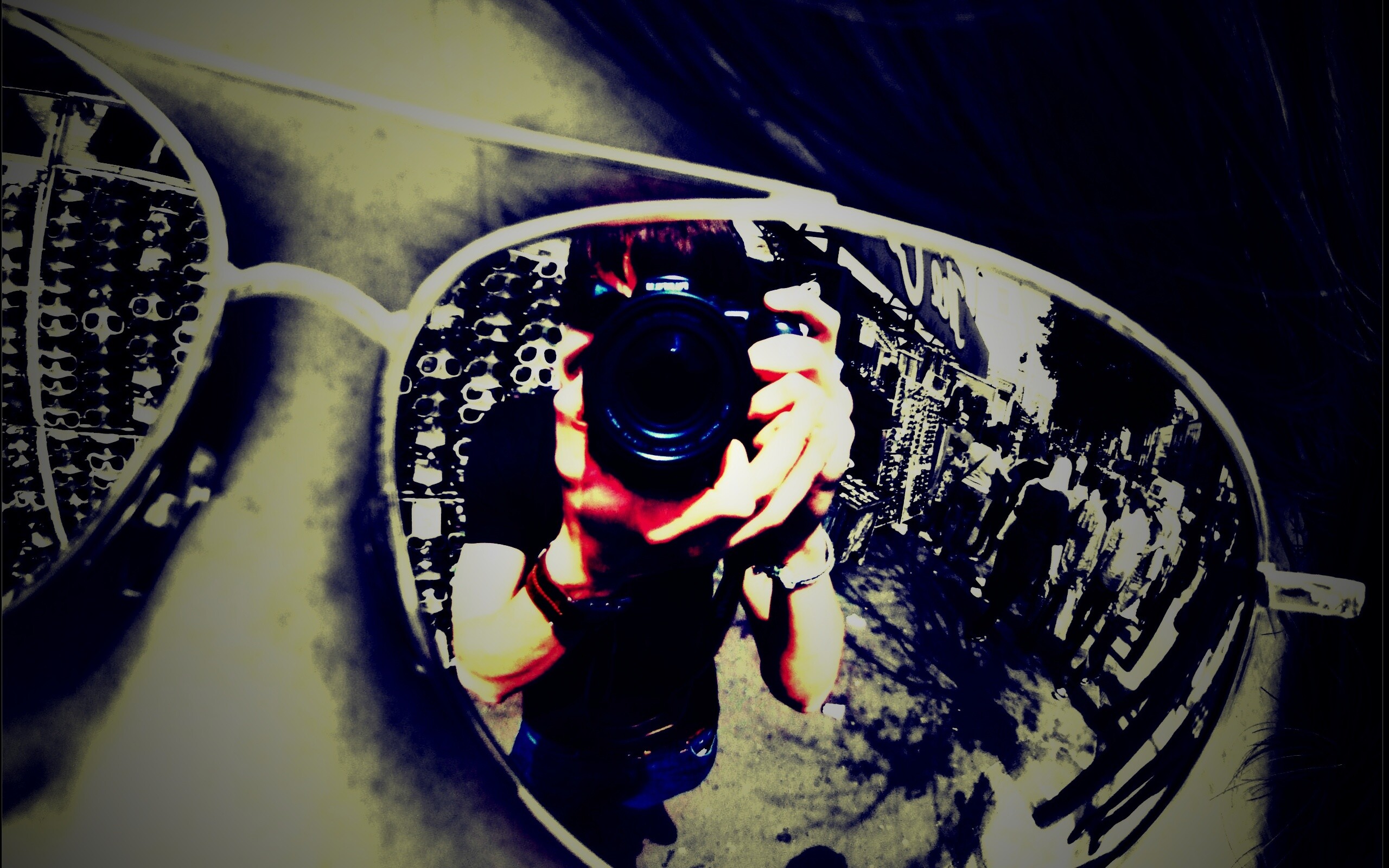 В очках обои