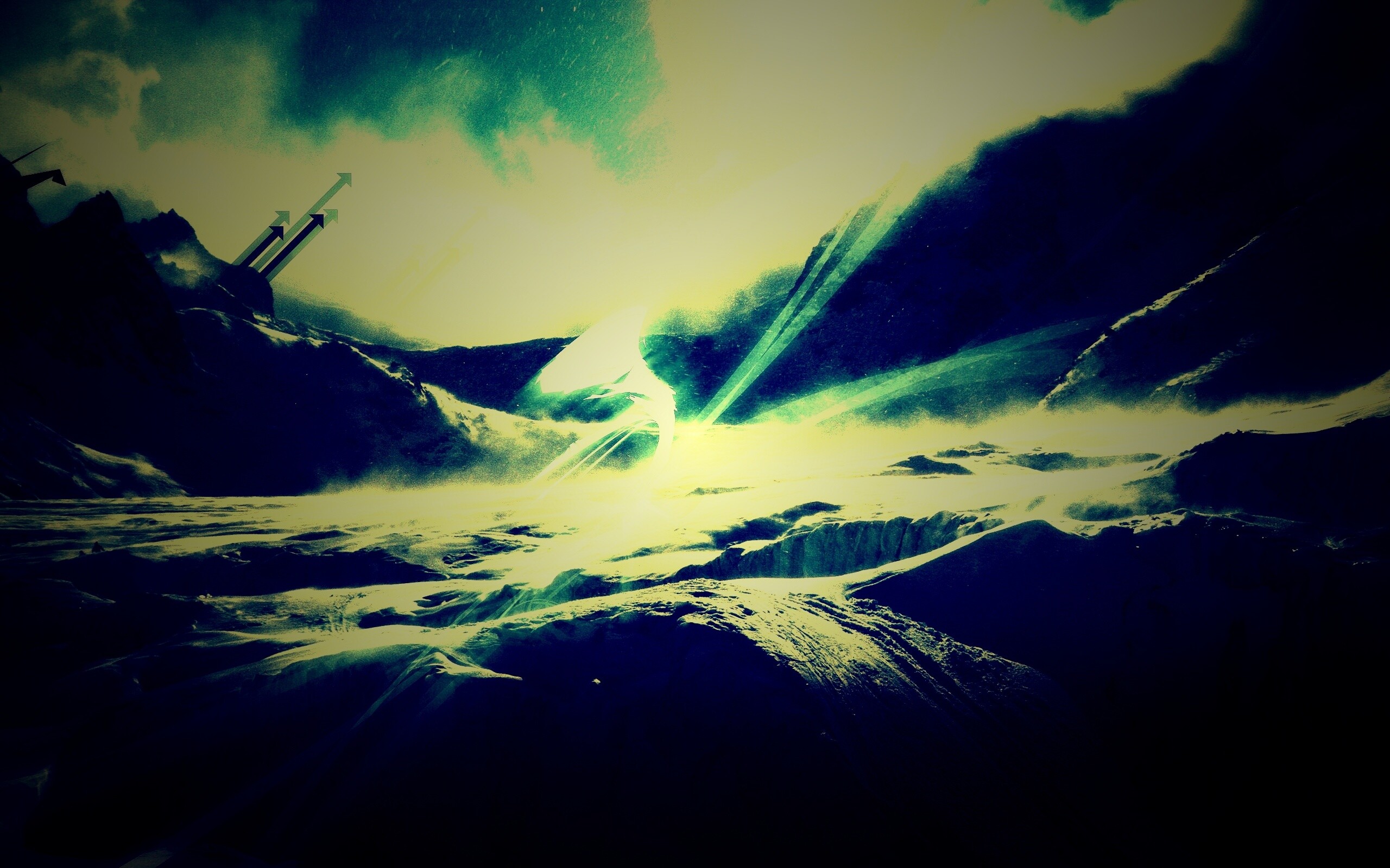 Туманные горы обои