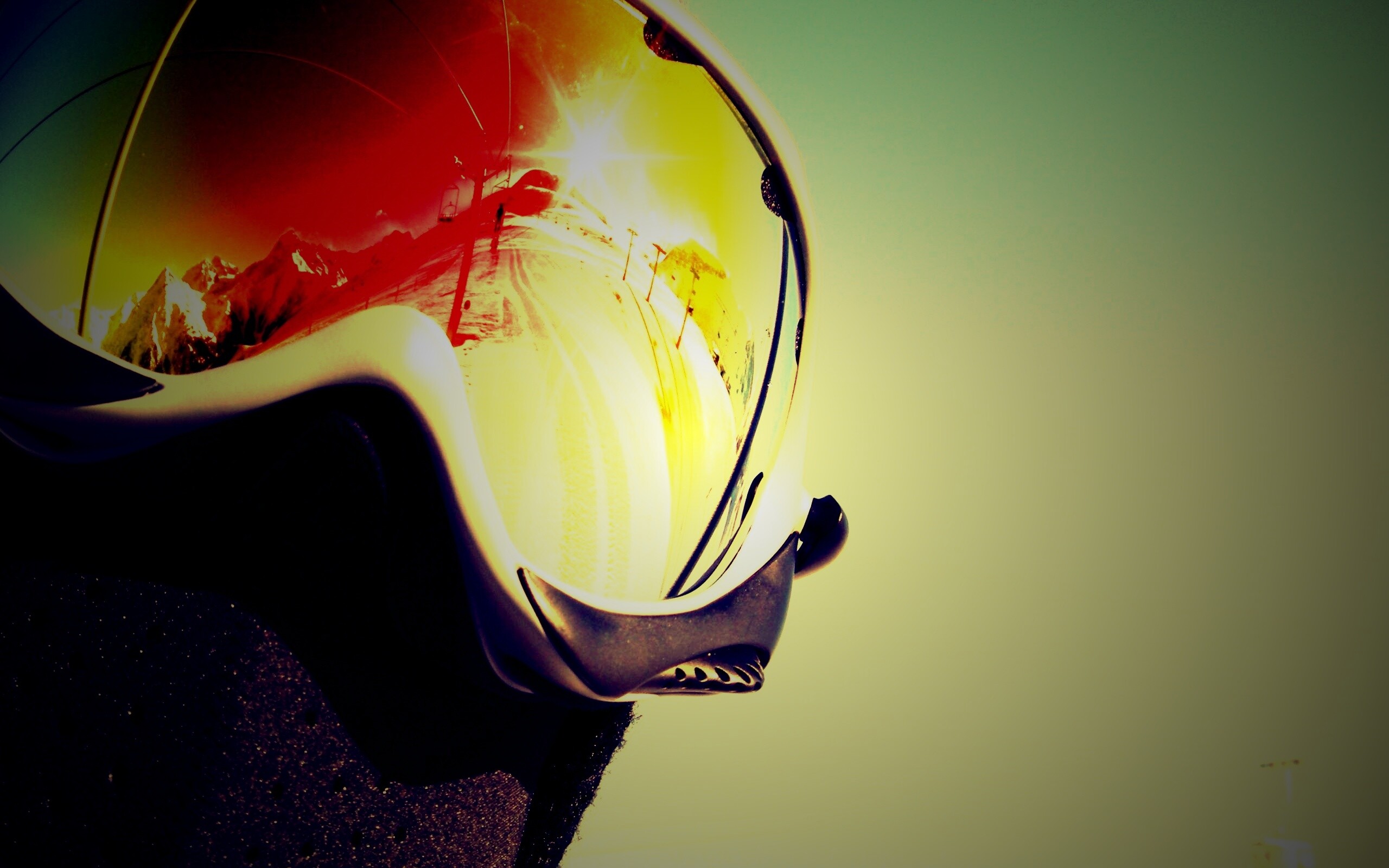 Маска сноубордиста обои