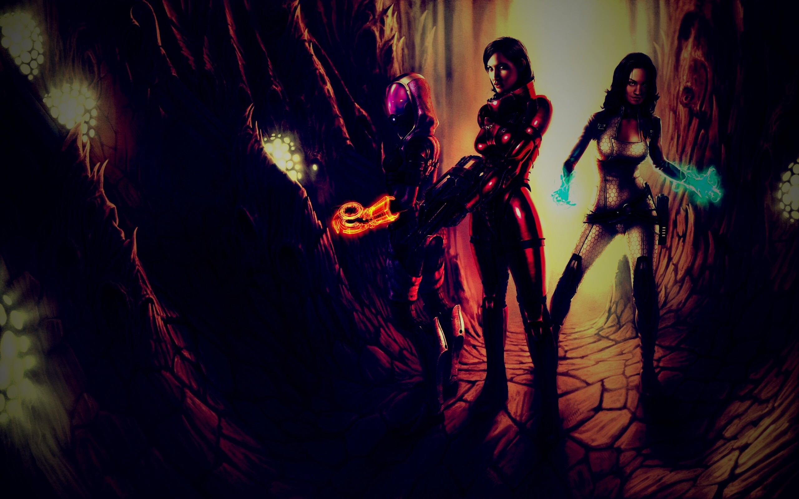 Девушки mass effect обои